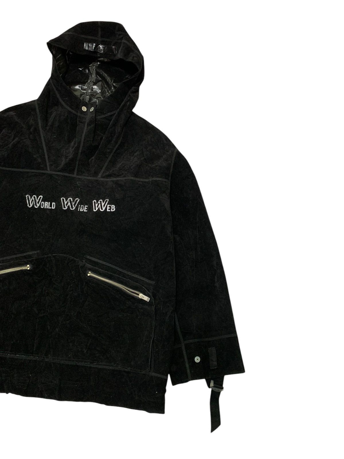 Stone Island 🔥VINTAGE WORLD WIDE WEB A/W96 REVERSIBLE PULLOVER HOODIE Size US L / EU 52-54 / 3 - 3 Thumbnail
