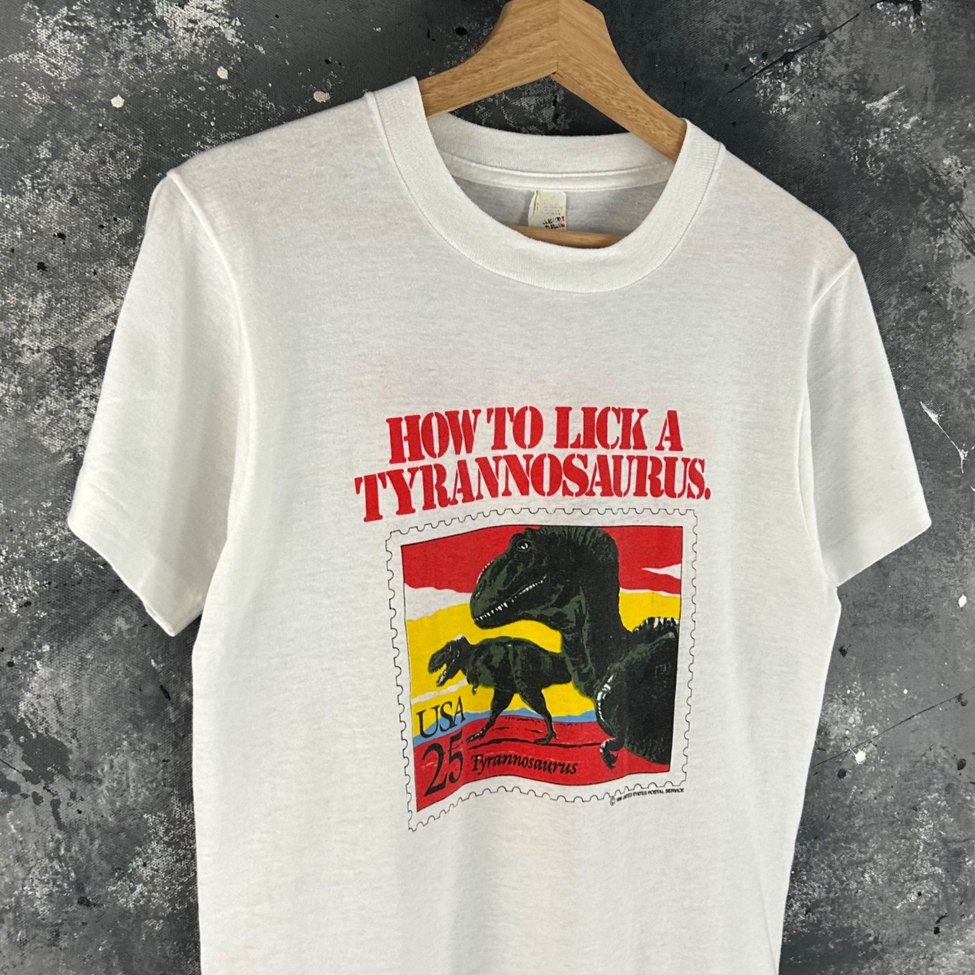 Arts & Science × Vintage Vintage 1980’s Dinosaur USPS stamp shirt Size US XS / EU 42 / 0 - 3 Thumbnail