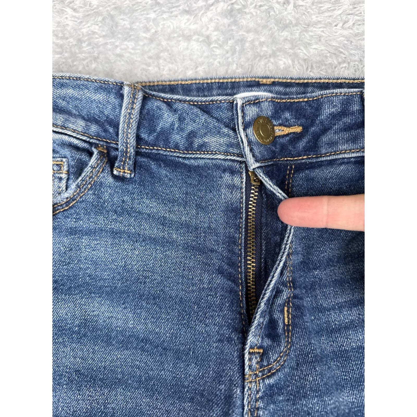 Old Navy Old Navy Jeans Women 4 Rockstar Super Skinny Distressed Stretch Denim Blue 27x29 Size 27" / US 4 / IT 40 - 5 Thumbnail