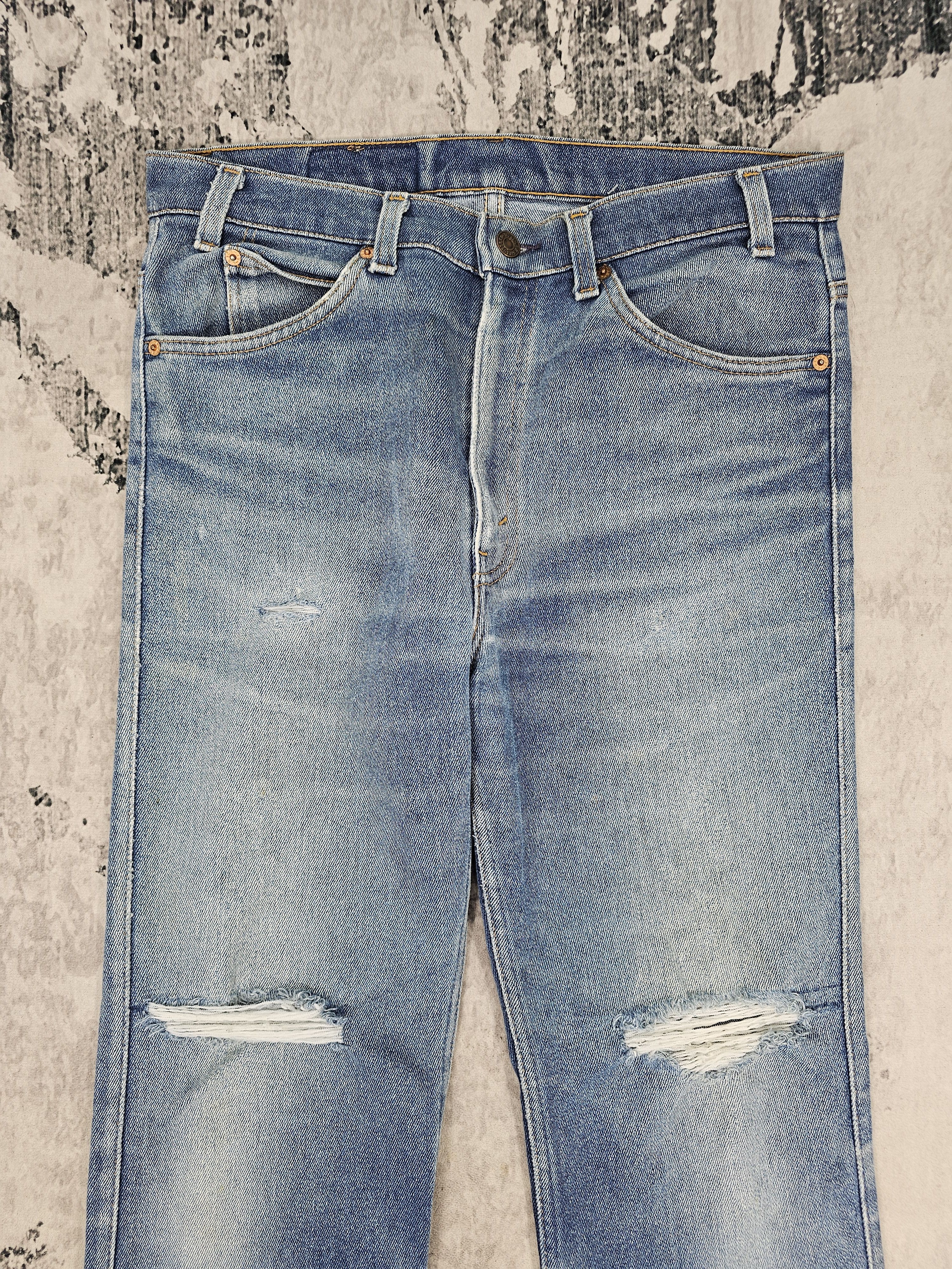 Levi's Vintage LEVIS 517 Ripped Bootcut Flare Strech Jeans L0447 Size US 34 / EU 50 - 10 Thumbnail