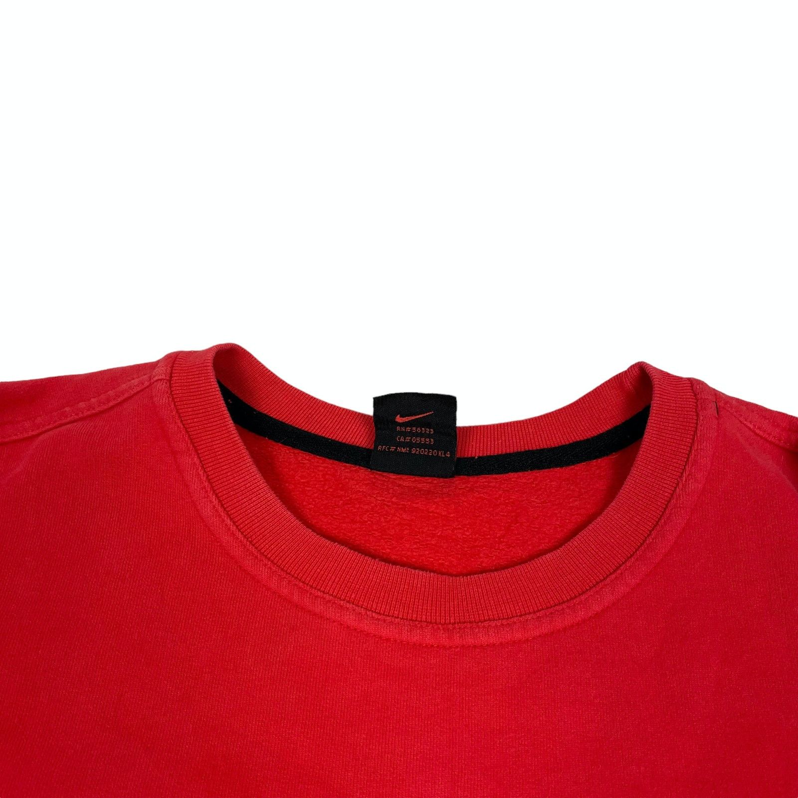 Nike × Vintage Nike Red Spellout Logo Fleece Pullover Sweatshirt L(12-14) Size US L / EU 52-54 / 3 - 9 Thumbnail