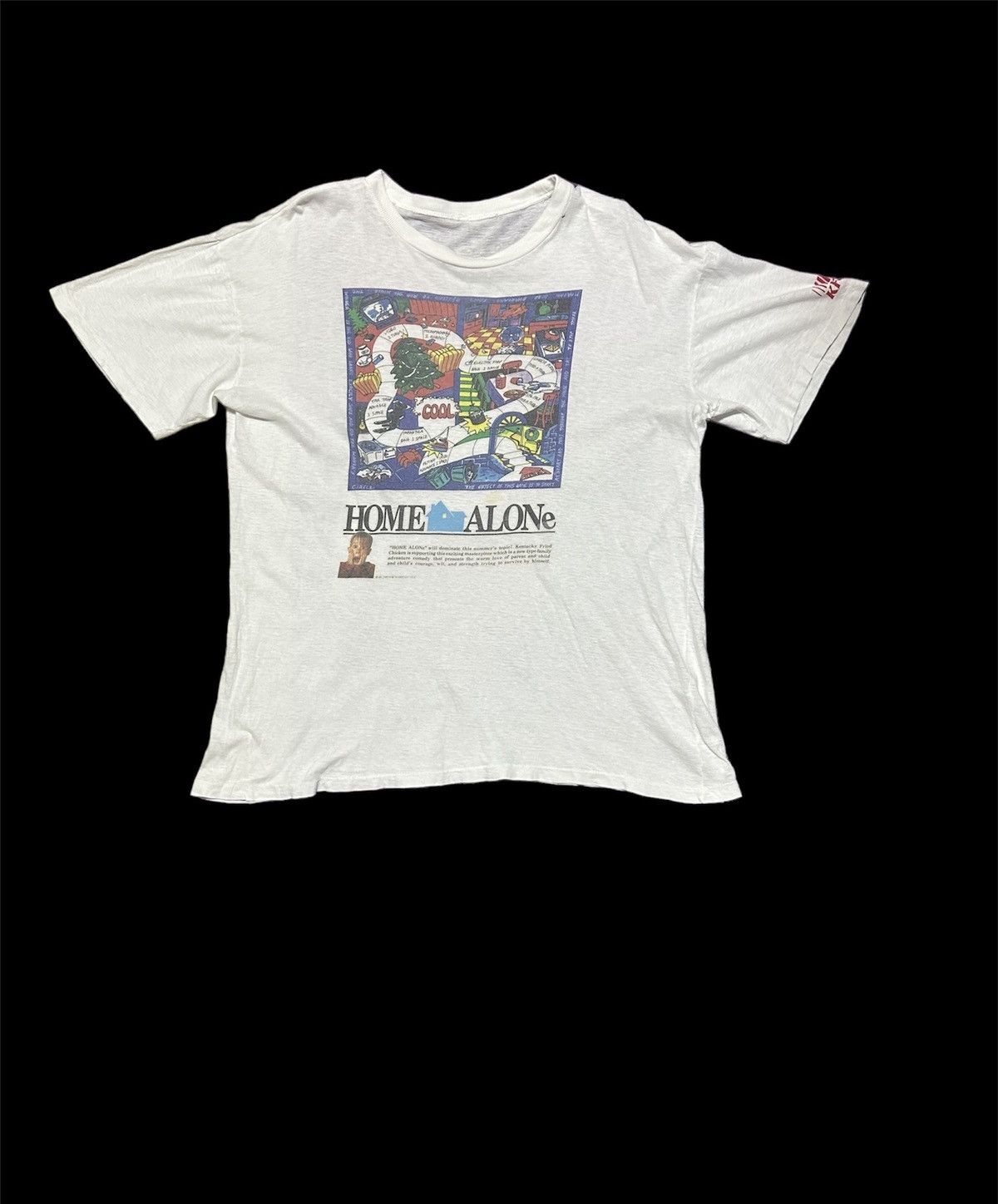 Vintage Vtg 90s Promo tee Home Alone movie tee Size US L / EU 52-54 / 3 - 1 Thumbnail