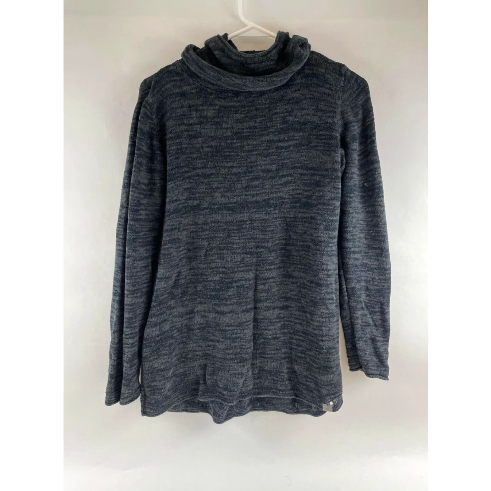 Vintage Ruff Hewn Sweater Women’s Size Large Gray Long Sleeve Hooded Pullover Knit hole Size L / US 10 / IT 46 - 2 Thumbnail