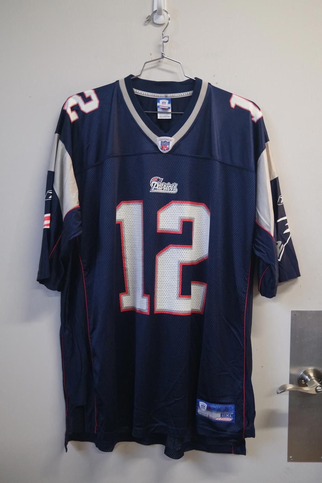 Reebok New England Patriots Brady #12 Football Jersey