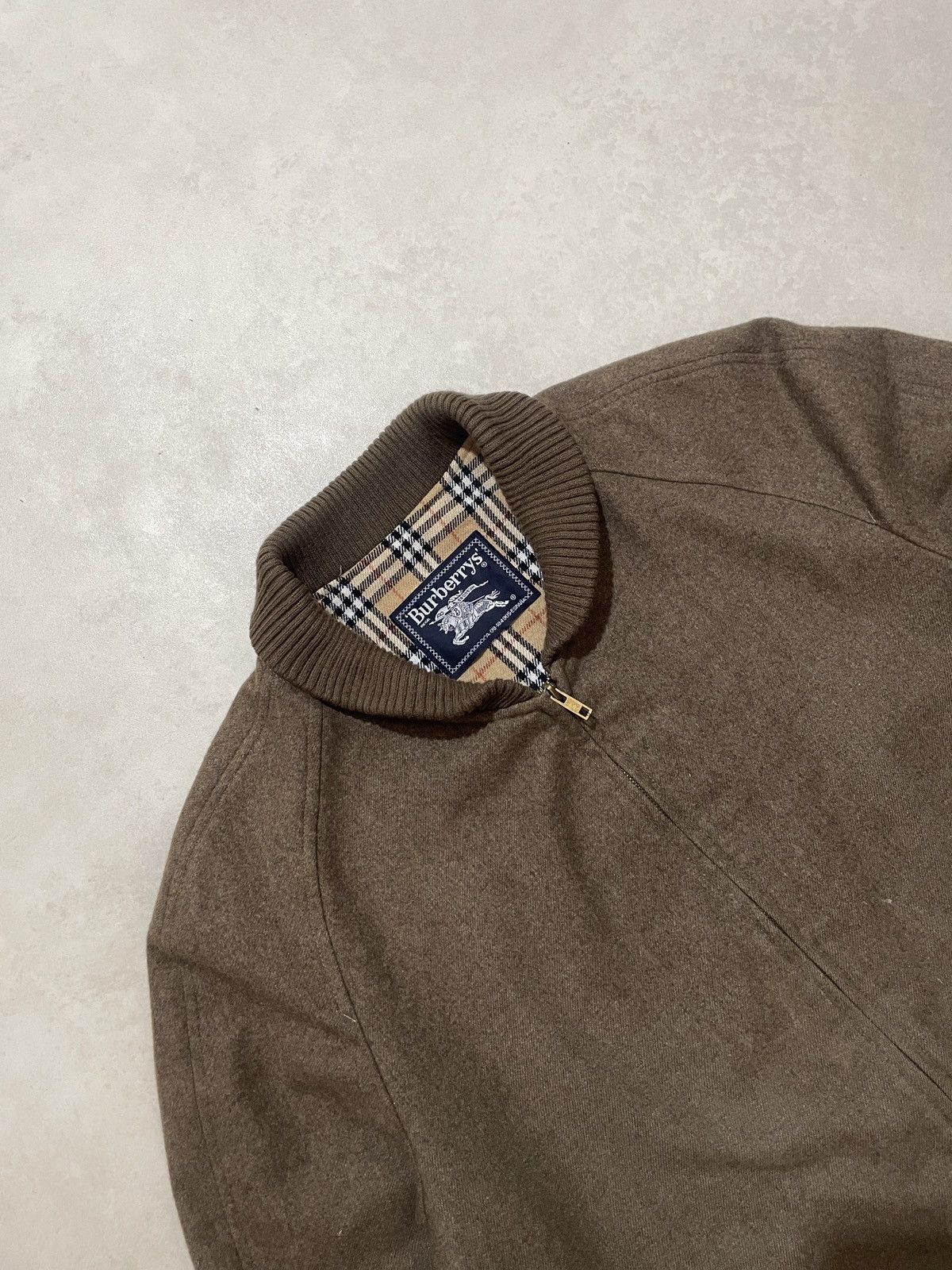Burberry Vintage Burberry Burberry’s wool Bomber jacket Size US XL / EU 56 / 4 - 2 Thumbnail