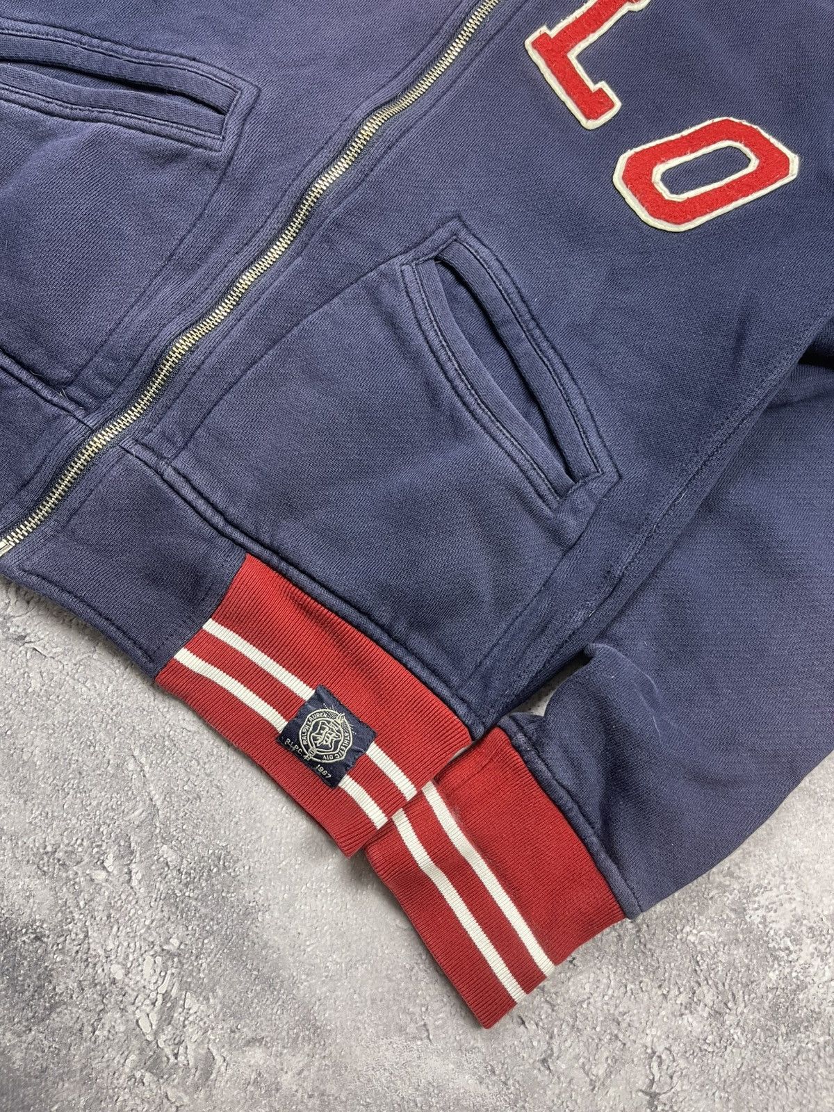 Polo Ralph Lauren Vintage Polo Ralph Lauren Zip Up Sweatshirt Spellout Logo Size US S / EU 44-46 / 1 - 6 Thumbnail