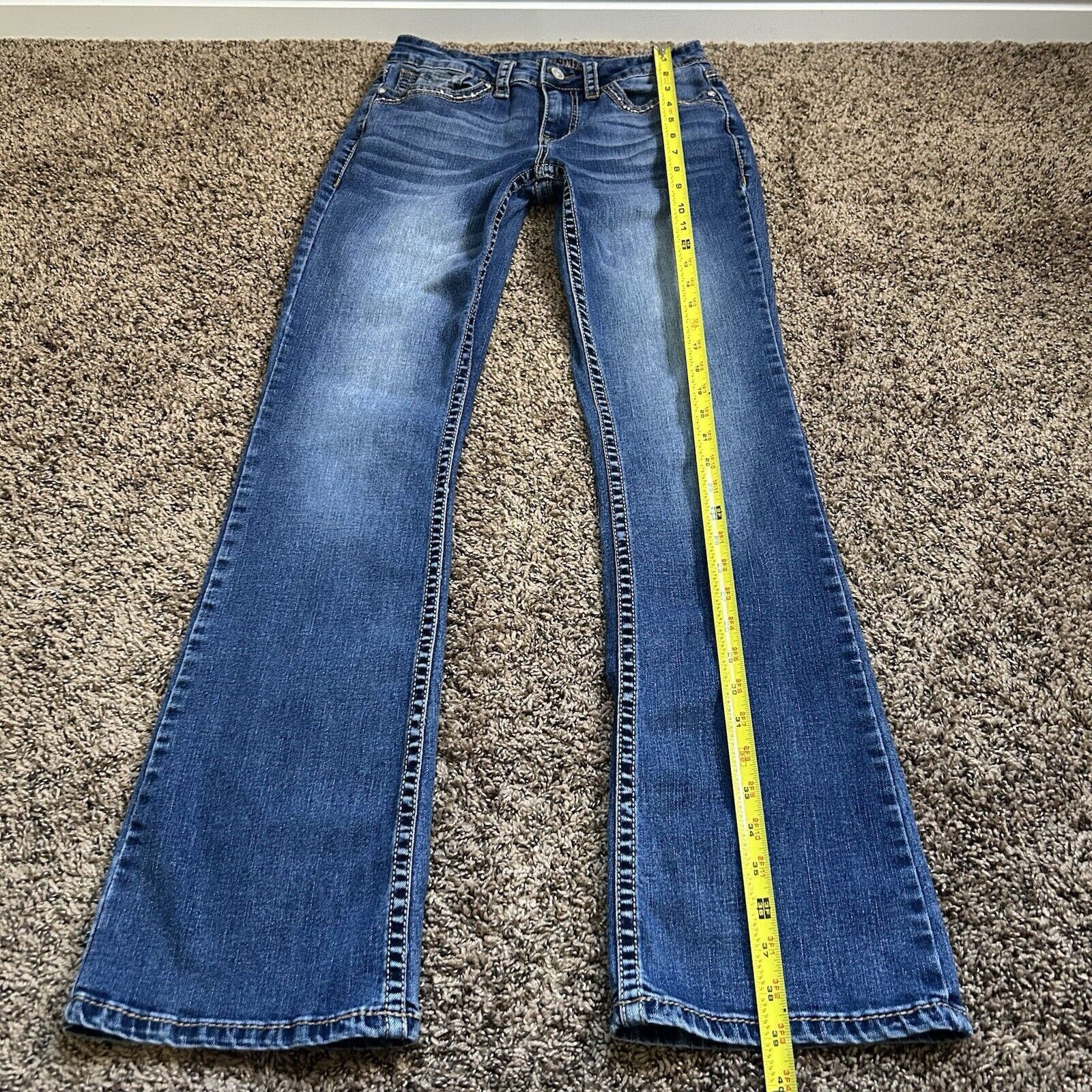 Other SHYANNE Women’s Scroll Dark Wash Bootcut Jeans Size 28 Reg Size 28" / US 6 / IT 42 - 15 Thumbnail