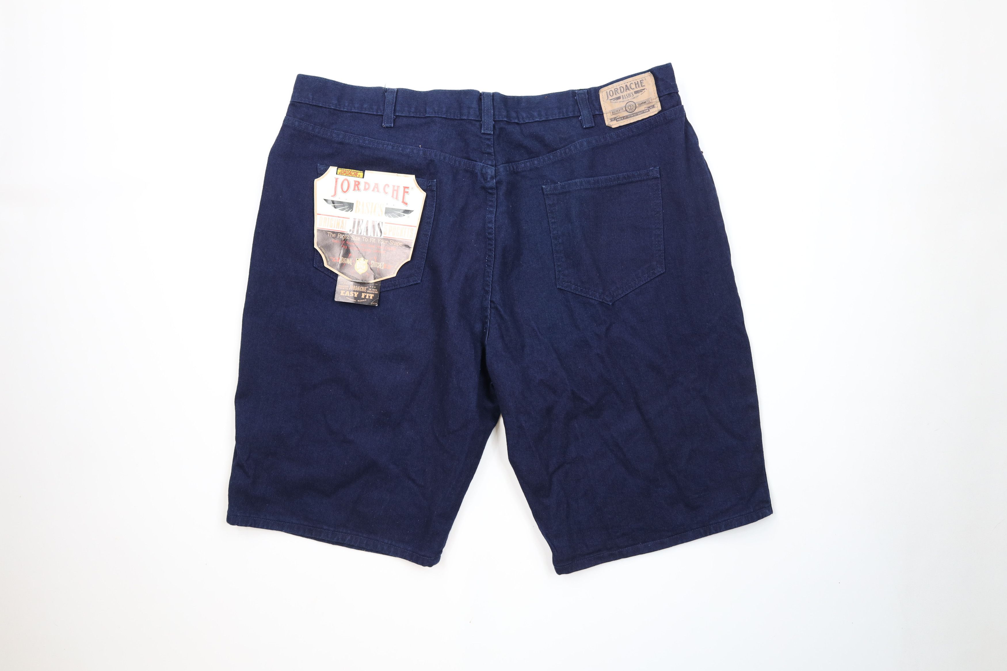 Vintage Deadstock Vintage 90s Streetwear Fit Denim Jean Shorts Jorts Size US 42 / EU 58 - 8 Thumbnail