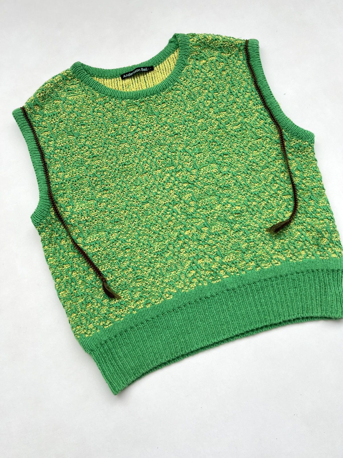 Andersson Bell Anderson Bell Elmers Vest Green Cotton/Linen Blend Oversize Size US M / EU 48-50 / 2 - 8 Thumbnail