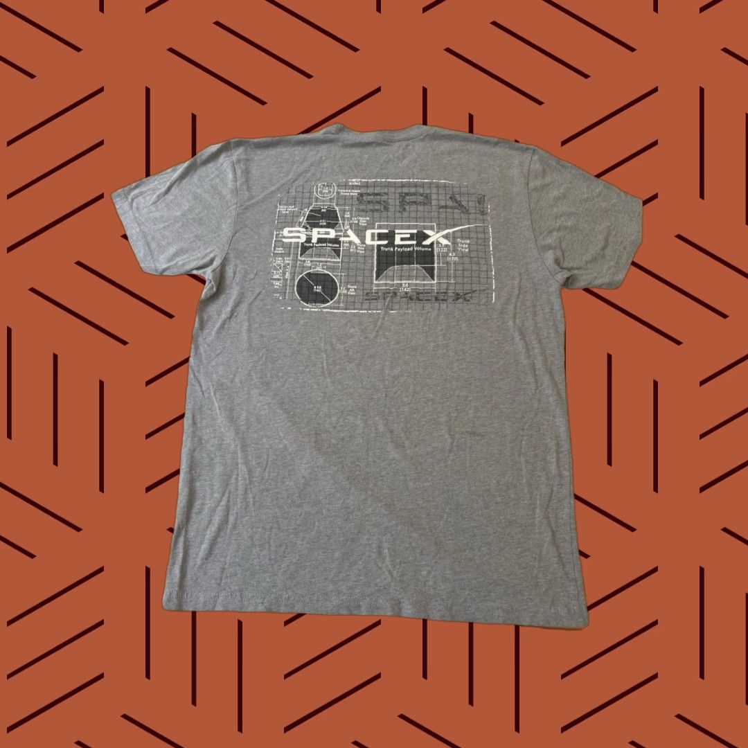 Vintage VINTAGE SpaceX Shirt Unisex Adults L Gray Graphic Print Falcon Heavy 2008 Space Theme Mens Womens Size US L / EU 52-54 / 3 - 1 Thumbnail