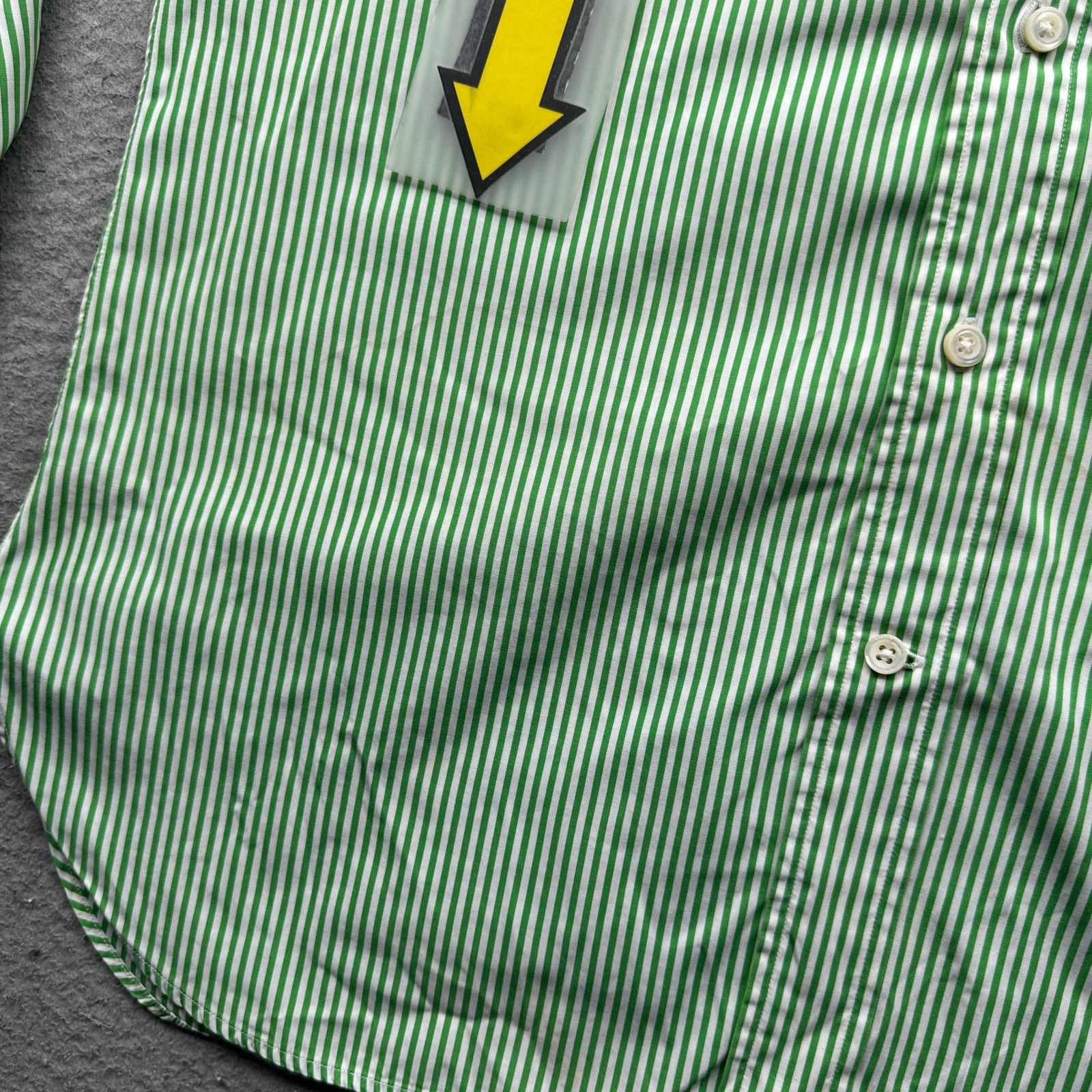 Polo Ralph Lauren Vintage Polo Ralph Lauren Green Striped Button Shirt Mens M Size US M / EU 48-50 / 2 - 10 Thumbnail
