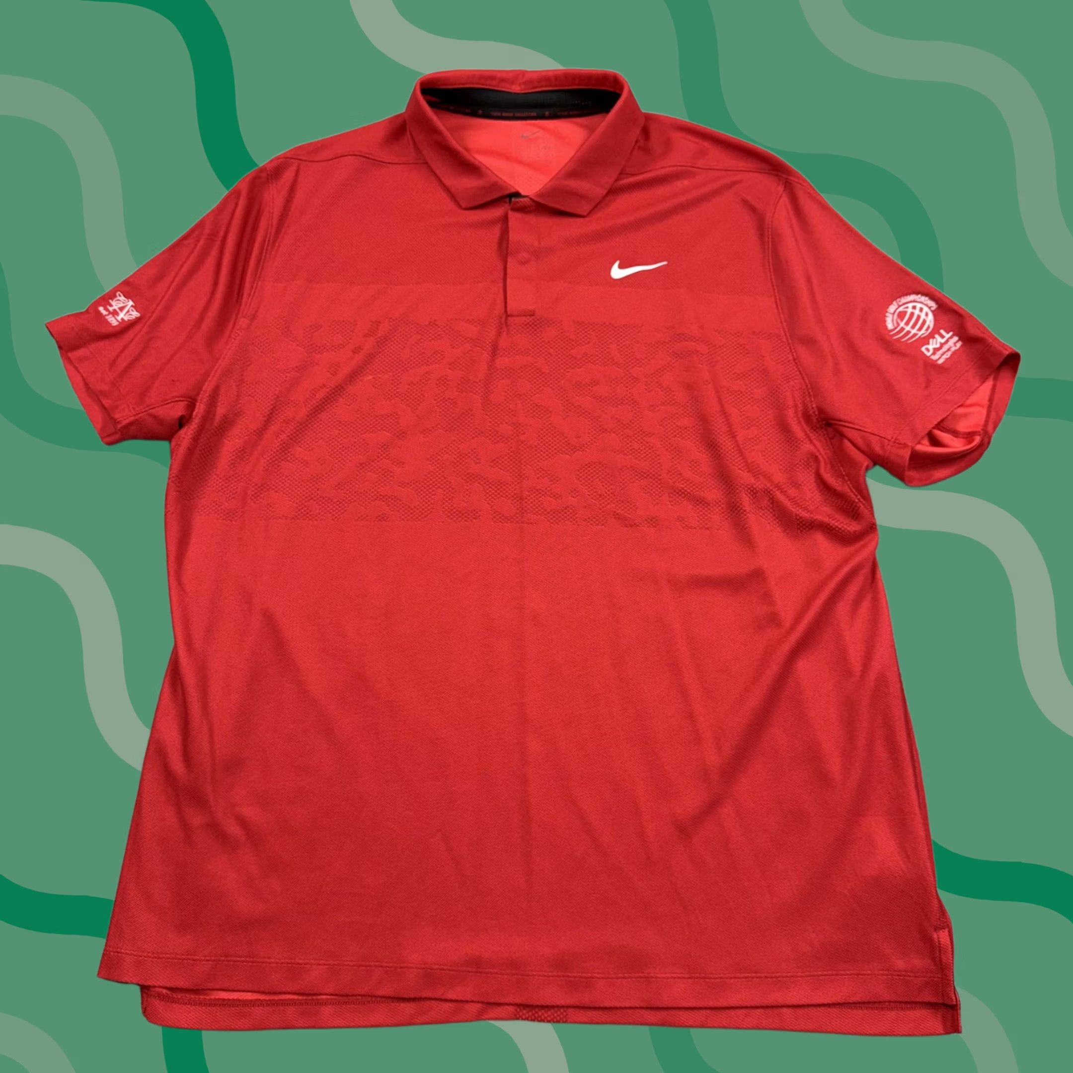 Nike Nike Tiger Woods Polo Shirt Mens XL Red Dri-FIT ADV Golf Short Sleeve Jersey Solid Nike Dri-FIT Size US XL / EU 56 / 4 - 1 Thumbnail