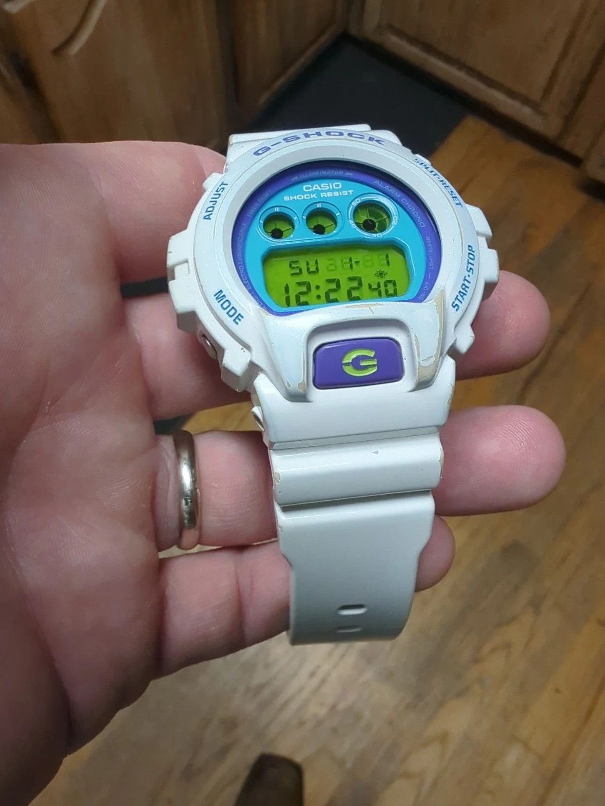 Casio Casio G-Shock DW-6900-CS-7 White Watch Green Purple White Size ONE SIZE - 2 Thumbnail