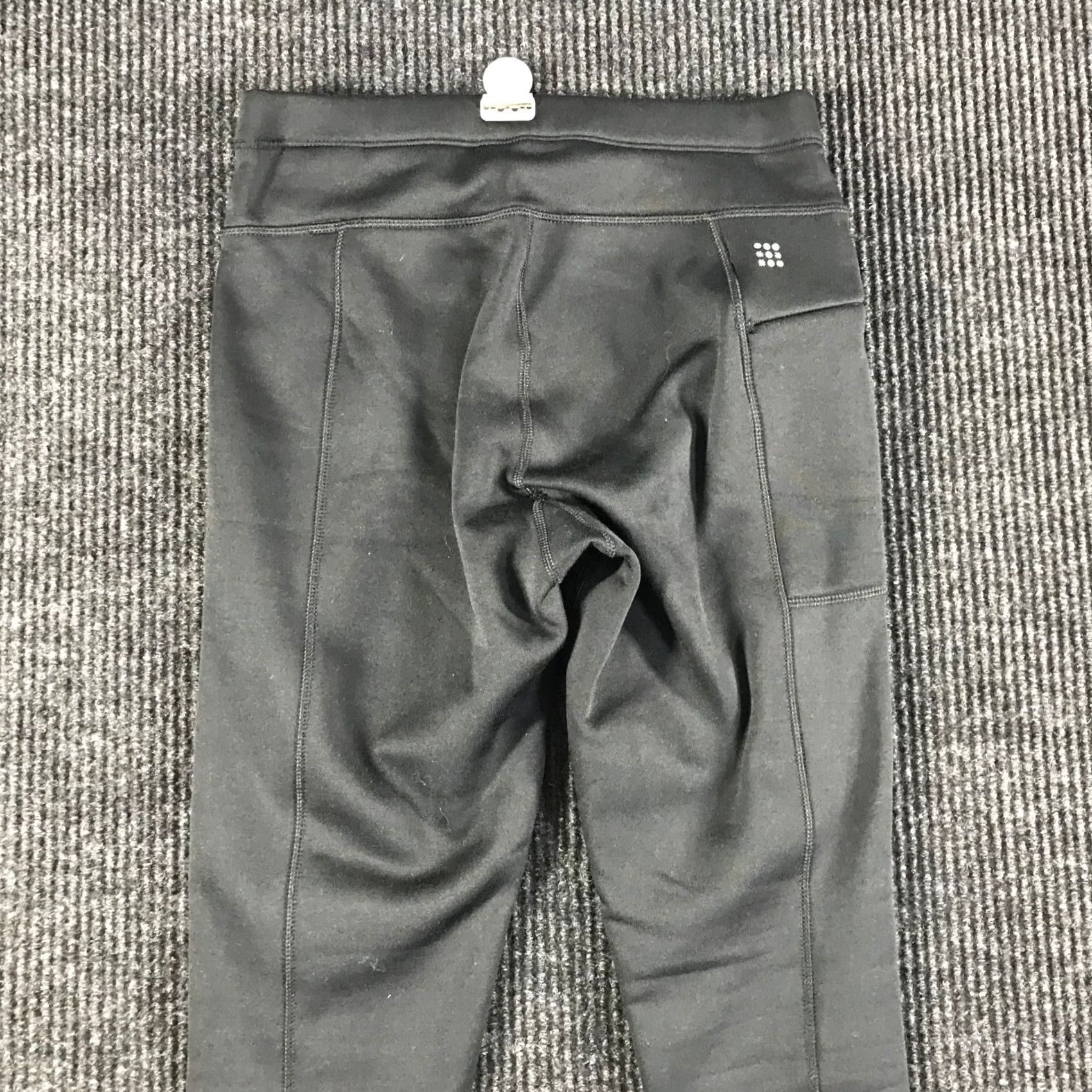 Vintage VINTAGE Title Nine Womens Black Fleece Lined Athletic Leggings Pockets Size S Size 28" / US 6 / IT 42 - 5 Thumbnail