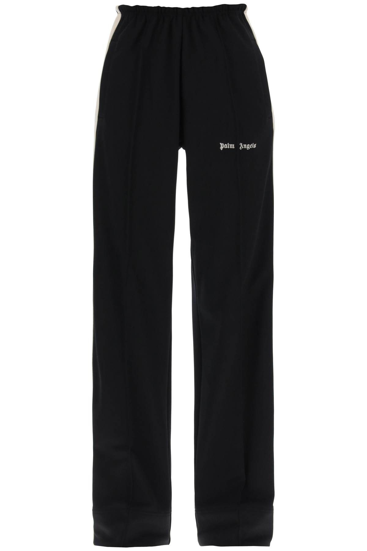 image of Palm Angels Track Pants With Contrast Bands in Nero, Women's (Size 25)