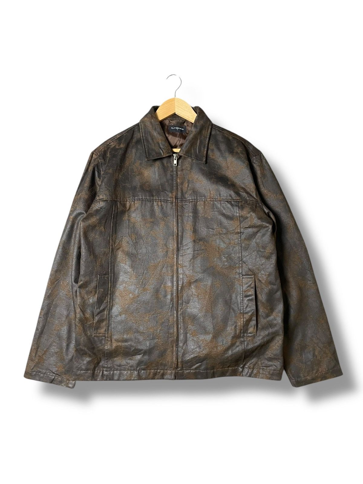 Japanese Brand × Leather × Vintage CADX Brand Leather Zipped Light Jacket (116) Size US L / EU 52-54 / 3 - 1 Thumbnail