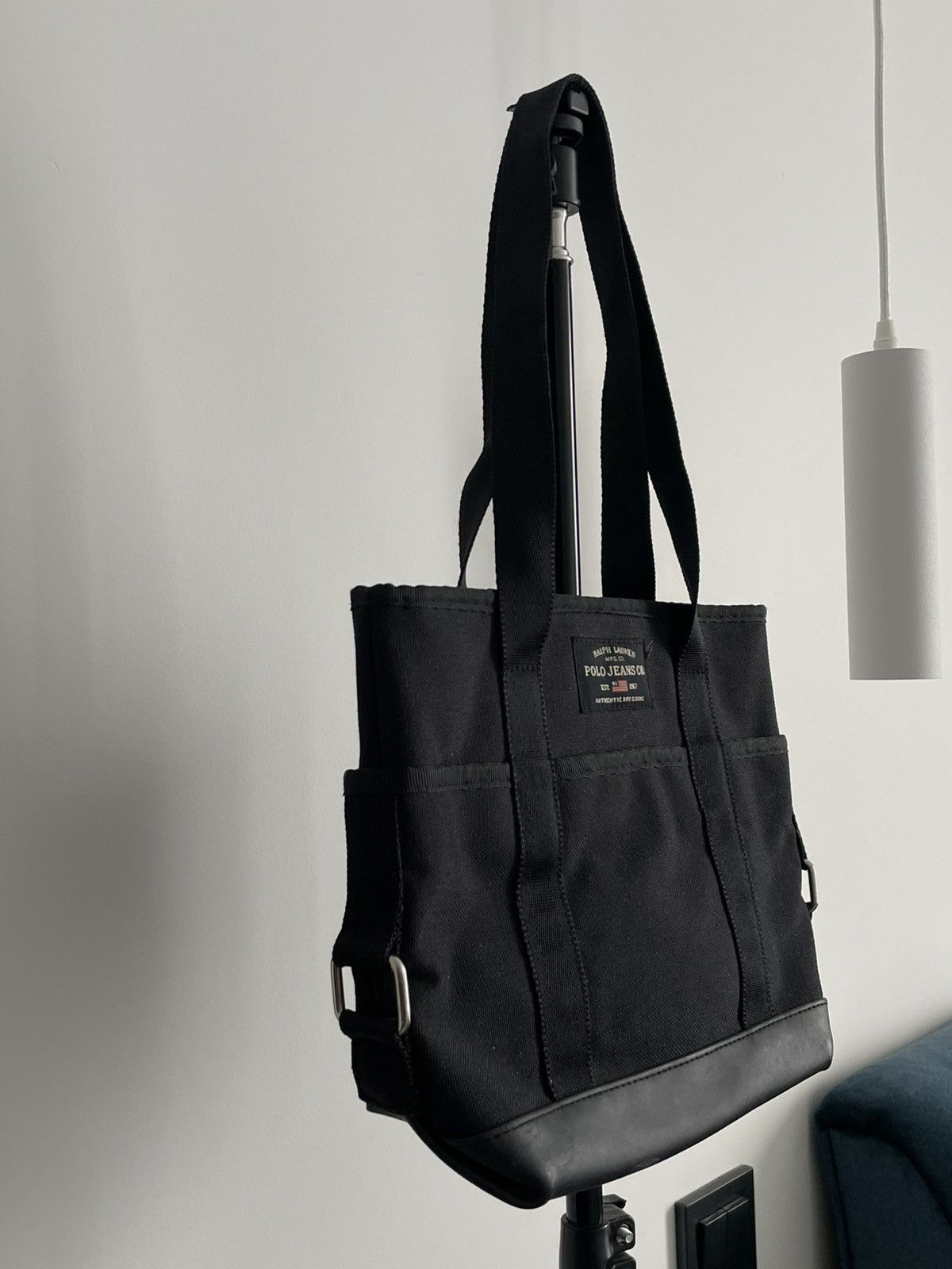 Polo Ralph Lauren Vintage Polo Ralph Lauren 00’s Tote Y2K Bag Black Nylon RARE Size ONE SIZE - 3 Thumbnail