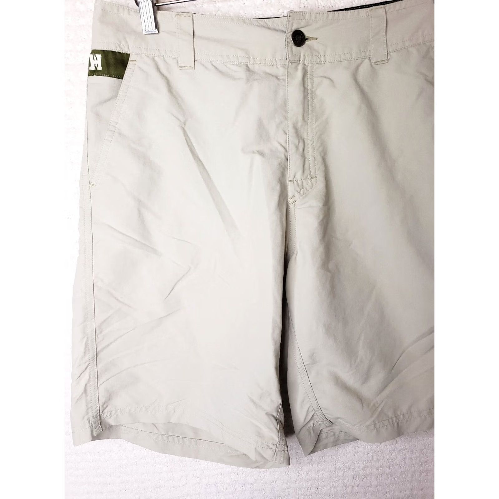 Howler Brothers Howler Brothers Hybrid Ripstop Nylon Shorts Beige 33W 10L Men Regular Beige Size US 33 - 2 Thumbnail