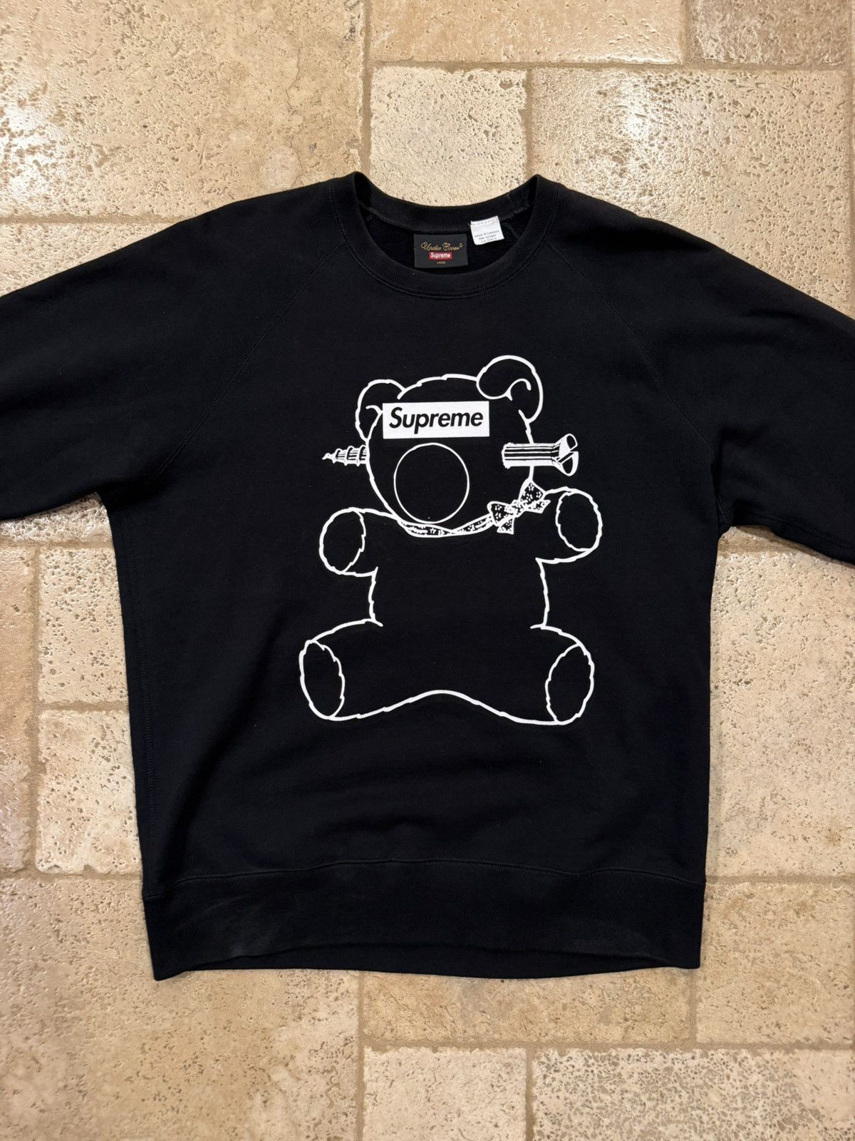 Supreme × Undercover Supreme x Undercover SS15 Bear Box Logo Crewneck Sweatshirt Size US L / EU 52-54 / 3 - 4 Thumbnail
