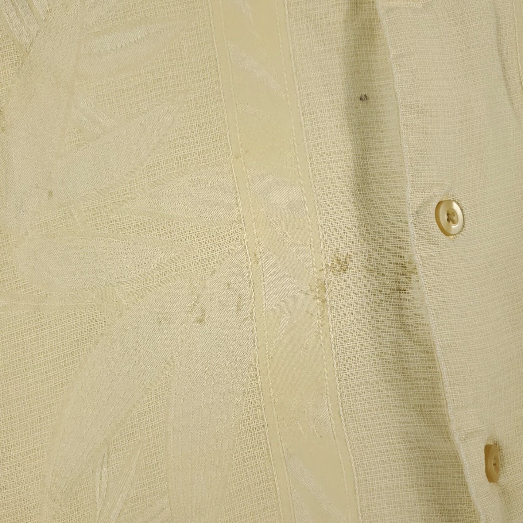 Tommy Bahama Tommy Bahama Shirt Mens Medium Yellow Hawaiian Short Sleeve Silk Button-Up Collared Aloha Beach Classic Modern Mens Size US M / EU 48-50 / 2 - 3 Thumbnail