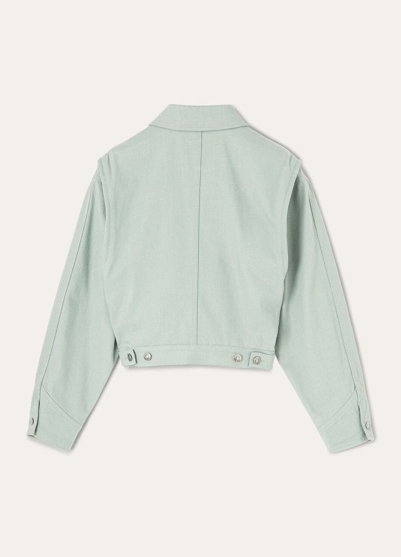 Loro Piana o1srvl11e0526 FAP1327 Bekky Jacket in Light Green Size M / US 6-8 / IT 42-44 - 6 Thumbnail