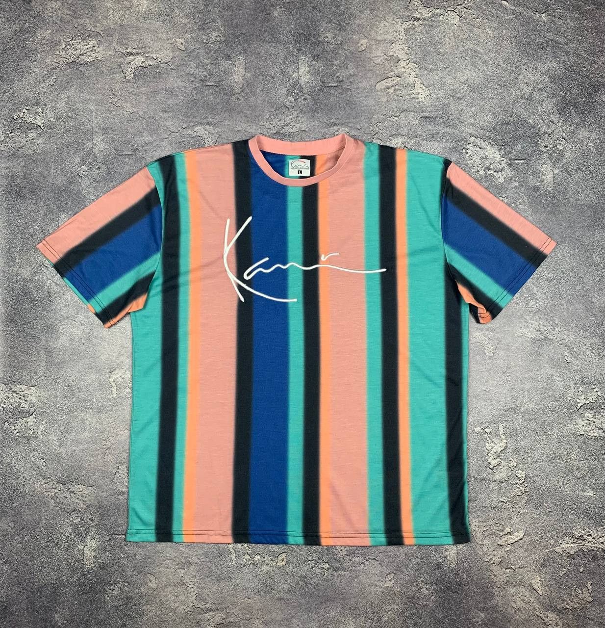 Karl Kani Karl Kani Men's Multicolor Striped Script Logo Streetwear Size US L / EU 52-54 / 3 - 1 Thumbnail