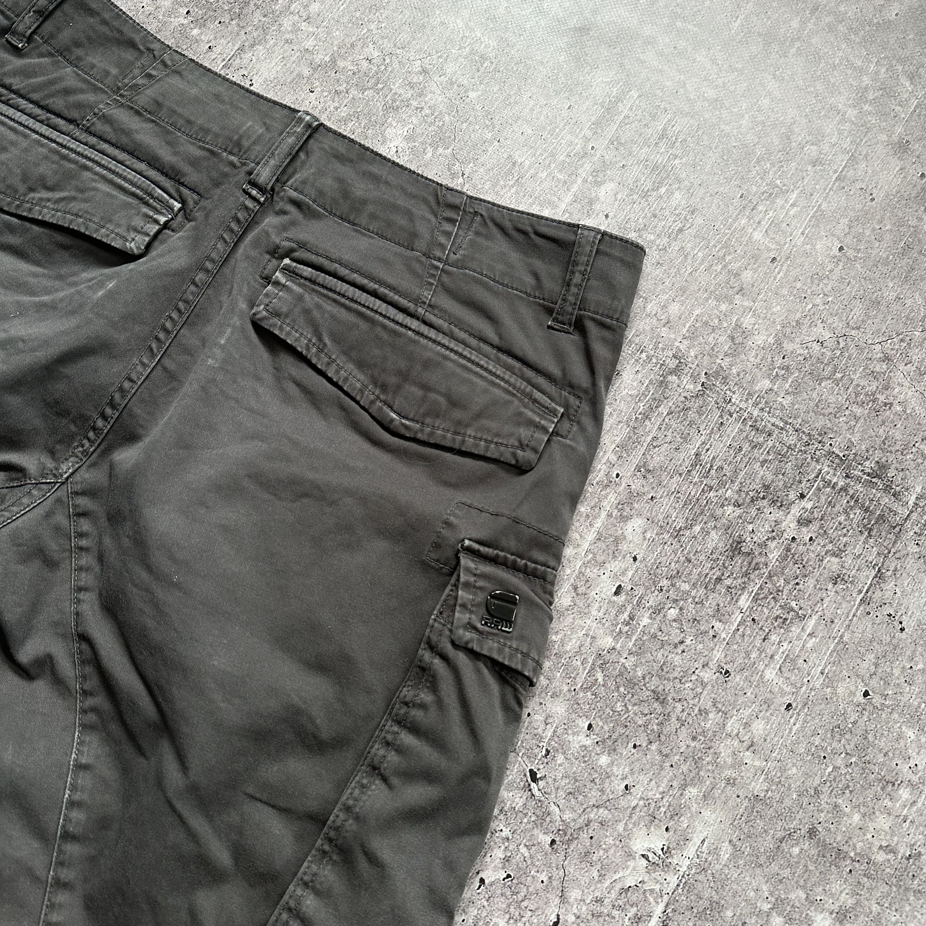G-Star G Star Raw Rovic Cargo Denim Avant Garde Vintage Pants Size US 33 - 6 Thumbnail