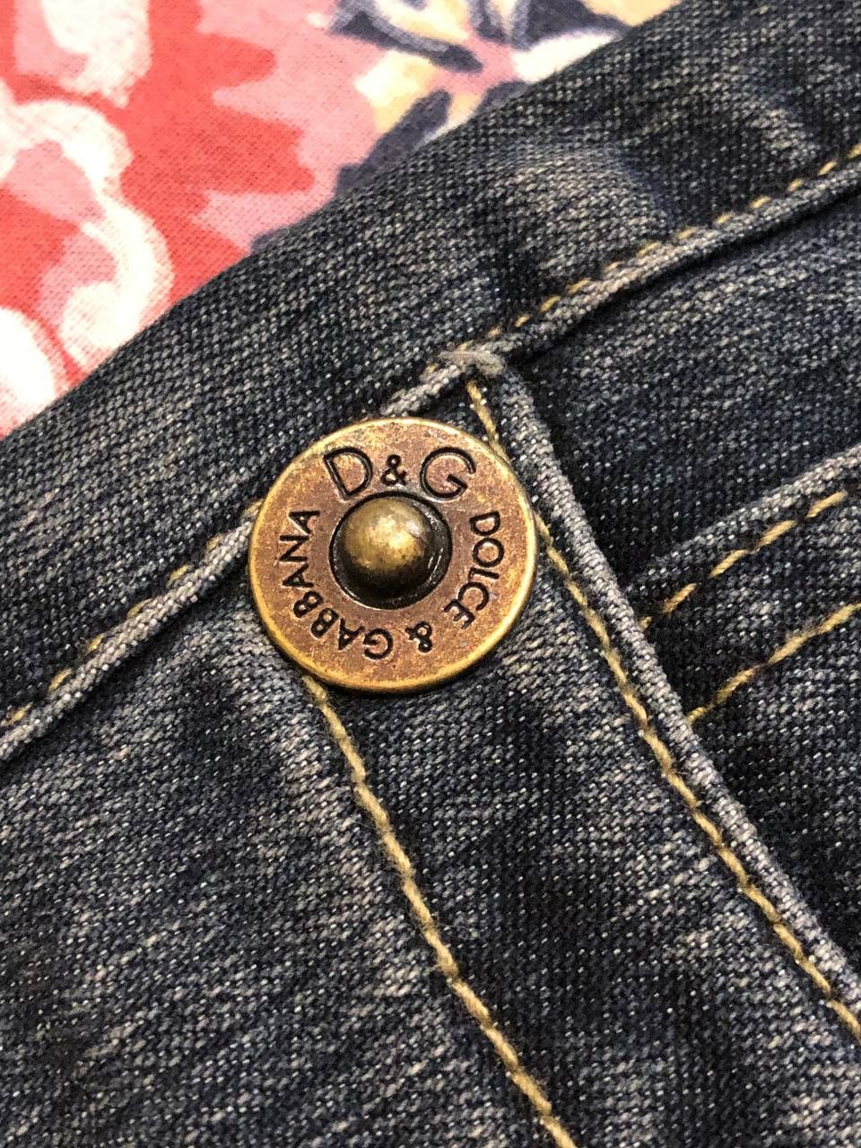 Dolce & Gabbana blue jeans Vintage Y2K Dolce&Gabbana luxury Denim pants Size 29" - 9 Thumbnail