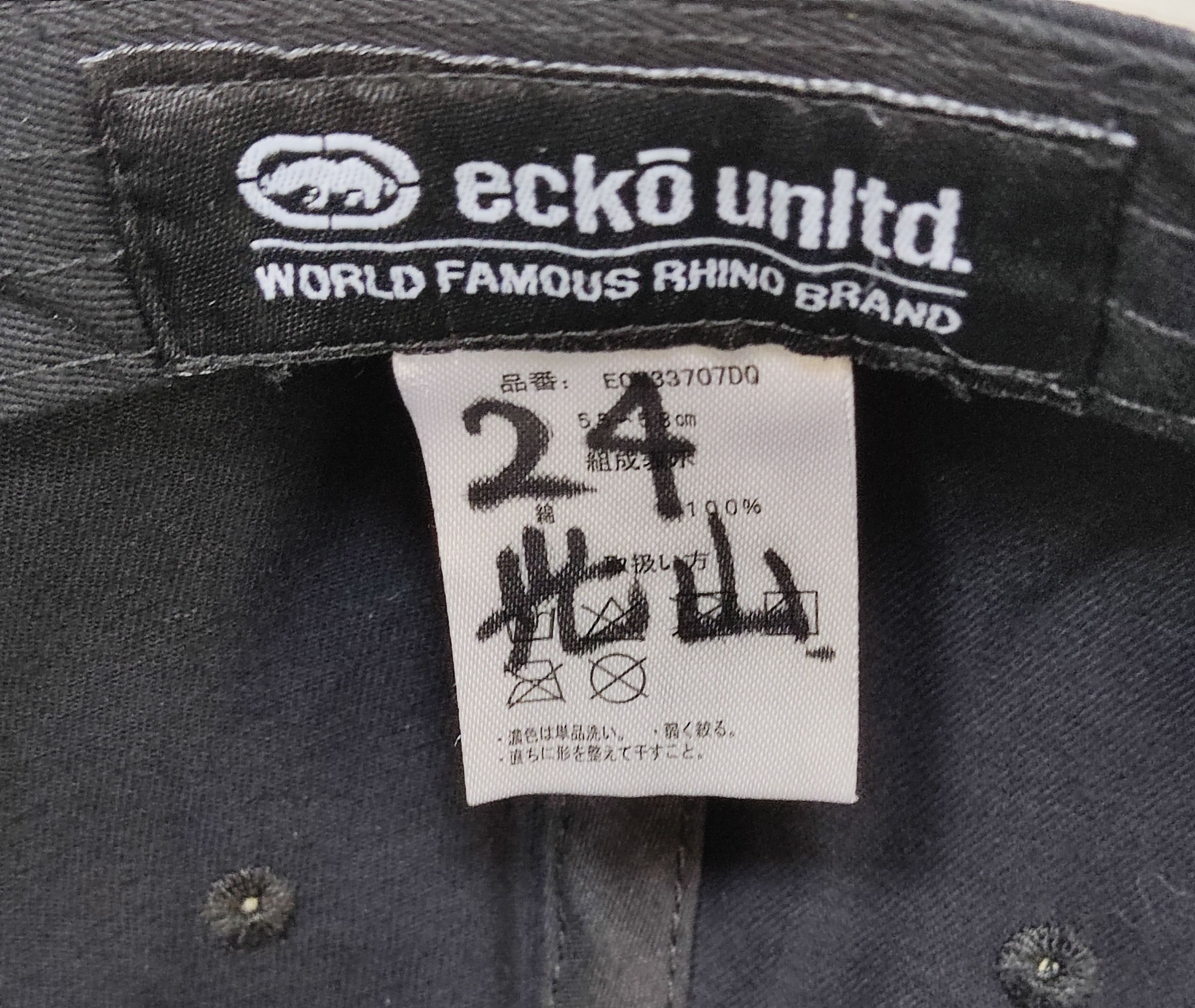 Ecko Unltd. Ecko Unltd Black Snapback Hat Embroidered Red Rhino Logo Size ONE SIZE - 5 Thumbnail