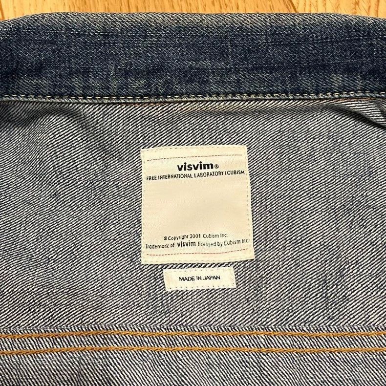 Visvim visvim SS 101 JKT DAMAGED denim jacket-2506 Size US L / EU 52-54 / 3 - 6 Thumbnail