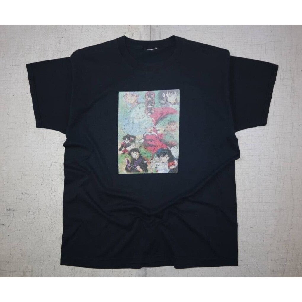 Vintage Vintage Inuyasha Anime Black T Shirt Size Large Size US L / EU 52-54 / 3 - 1 Thumbnail