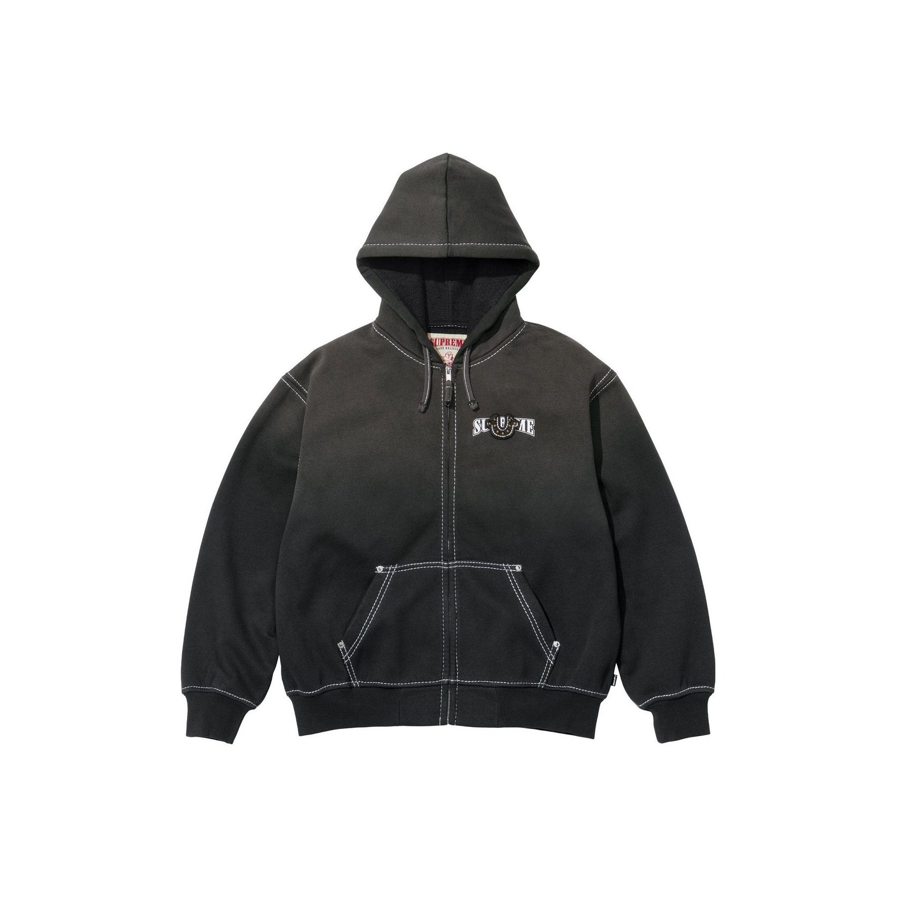 Supreme Supreme Black League Champs Zip-Up Hoodie | Grailed