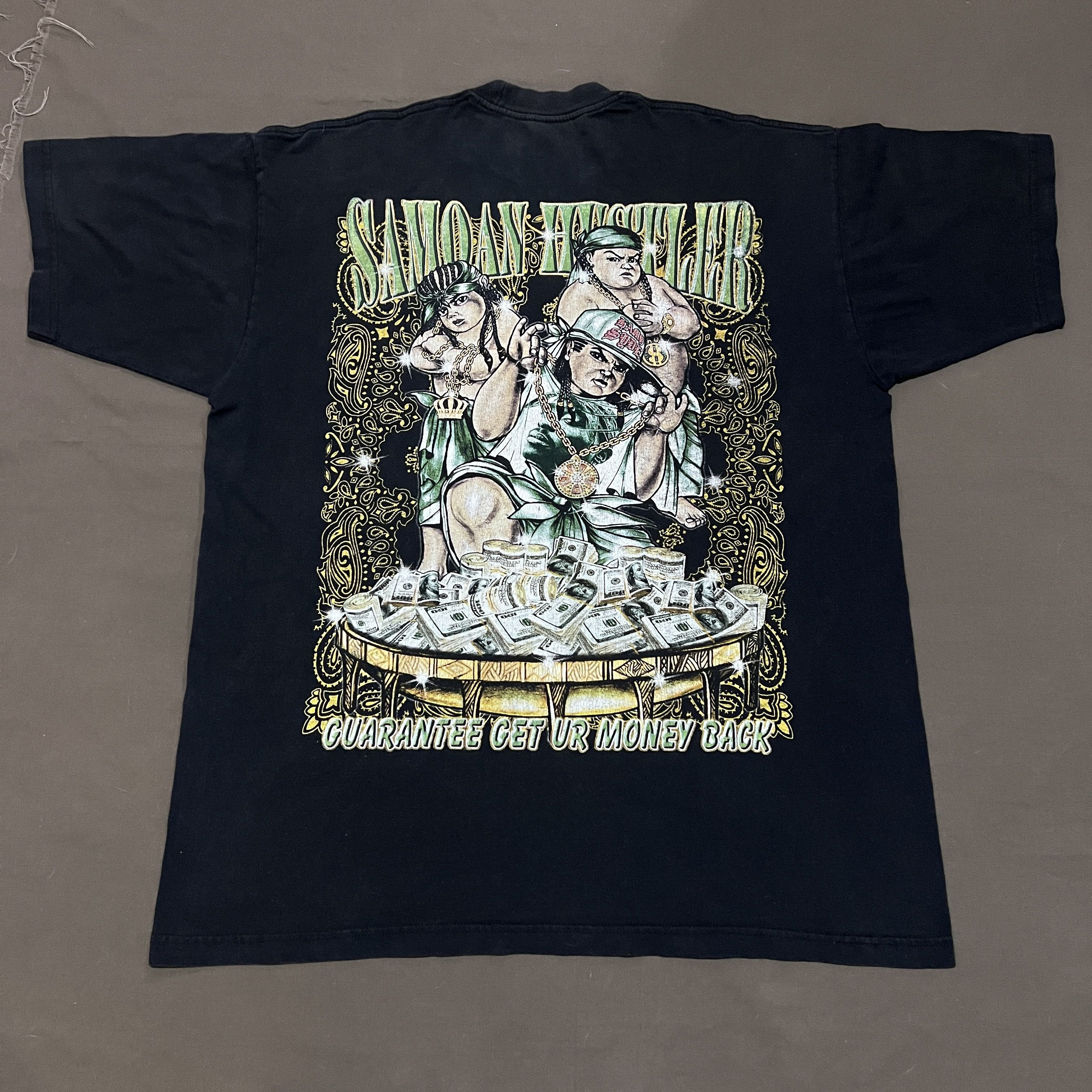 Rap Tees Vintage Y2K Lil Uso Samoan hustler hiphop Tee 2XL Faded Size US XXL / EU 58 / 5 - 7 Thumbnail