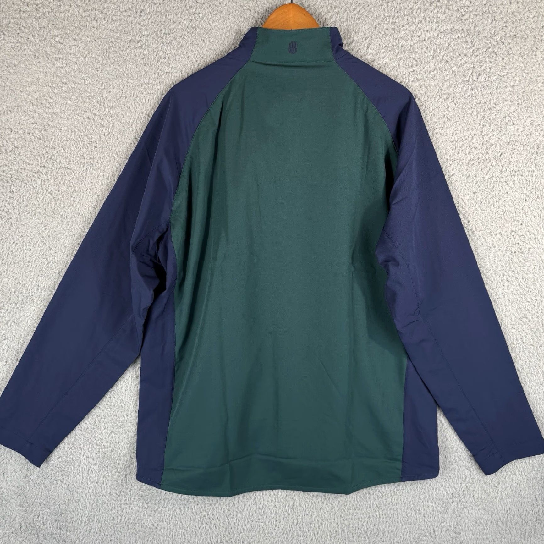 Rains Holderness & Bourne Jacket Mens XL Green Navy Lightweight Windbreaker Zip Golf Weather Rain Multicolor Casual Travel Size US XL / EU 56 / 4 - 7 Thumbnail