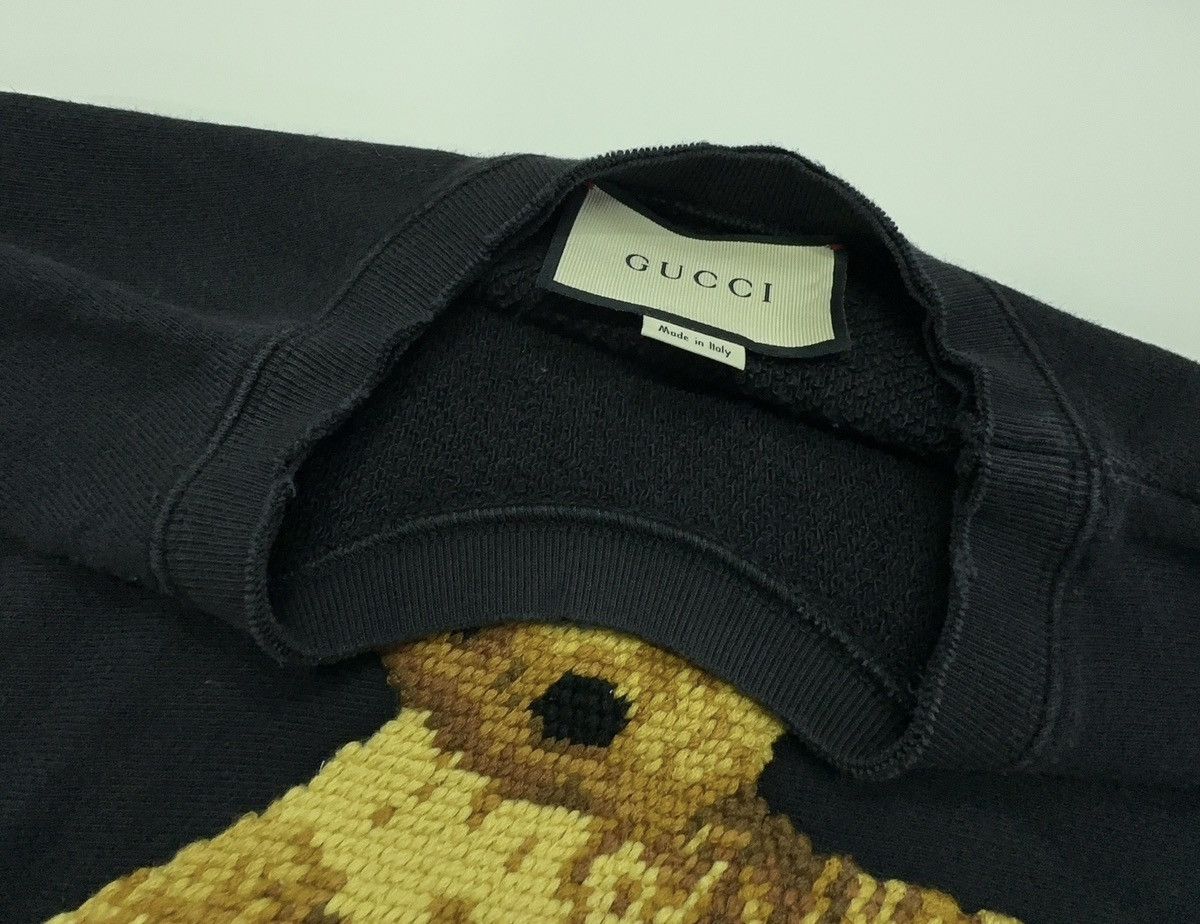 Gucci Gucci sweatshirt with a needlepoint teddy bear Sweatshirt Size US XS / EU 42 / 0 - 6 Thumbnail