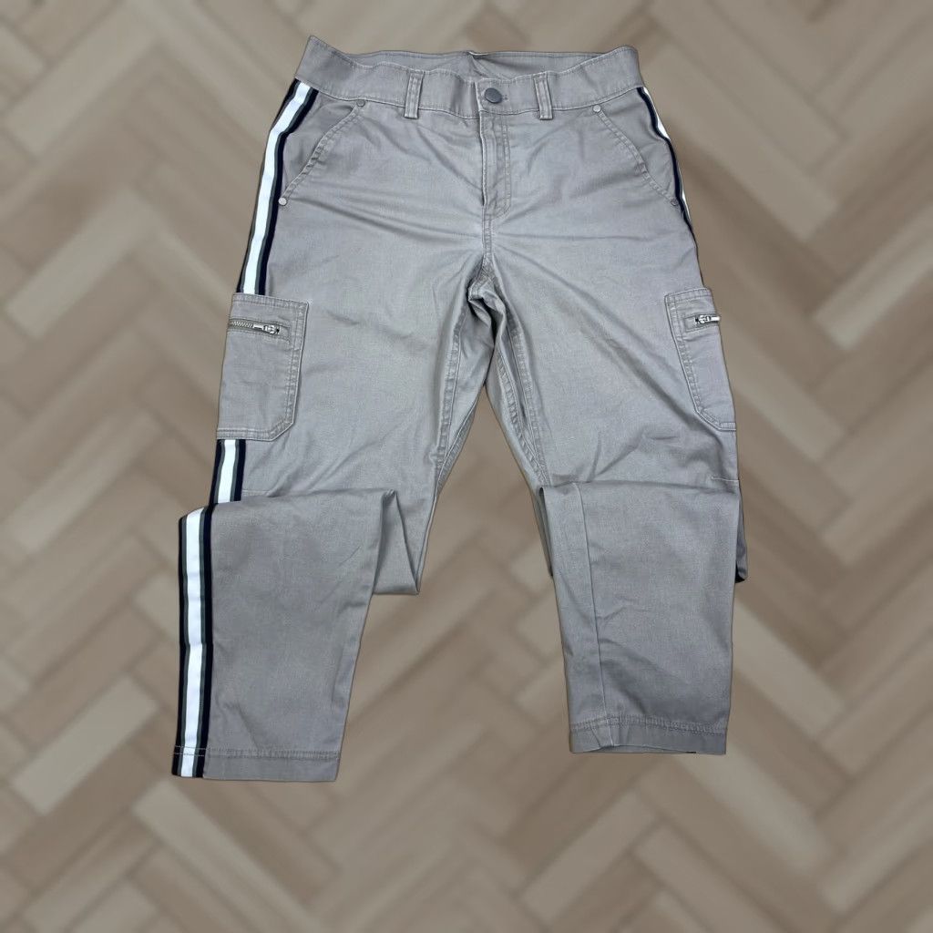 Athleta Athleta Pants Summit Cargo Beige Stripe Size 2 Casual Size 26" / US 2 / IT 38 - 1 Thumbnail
