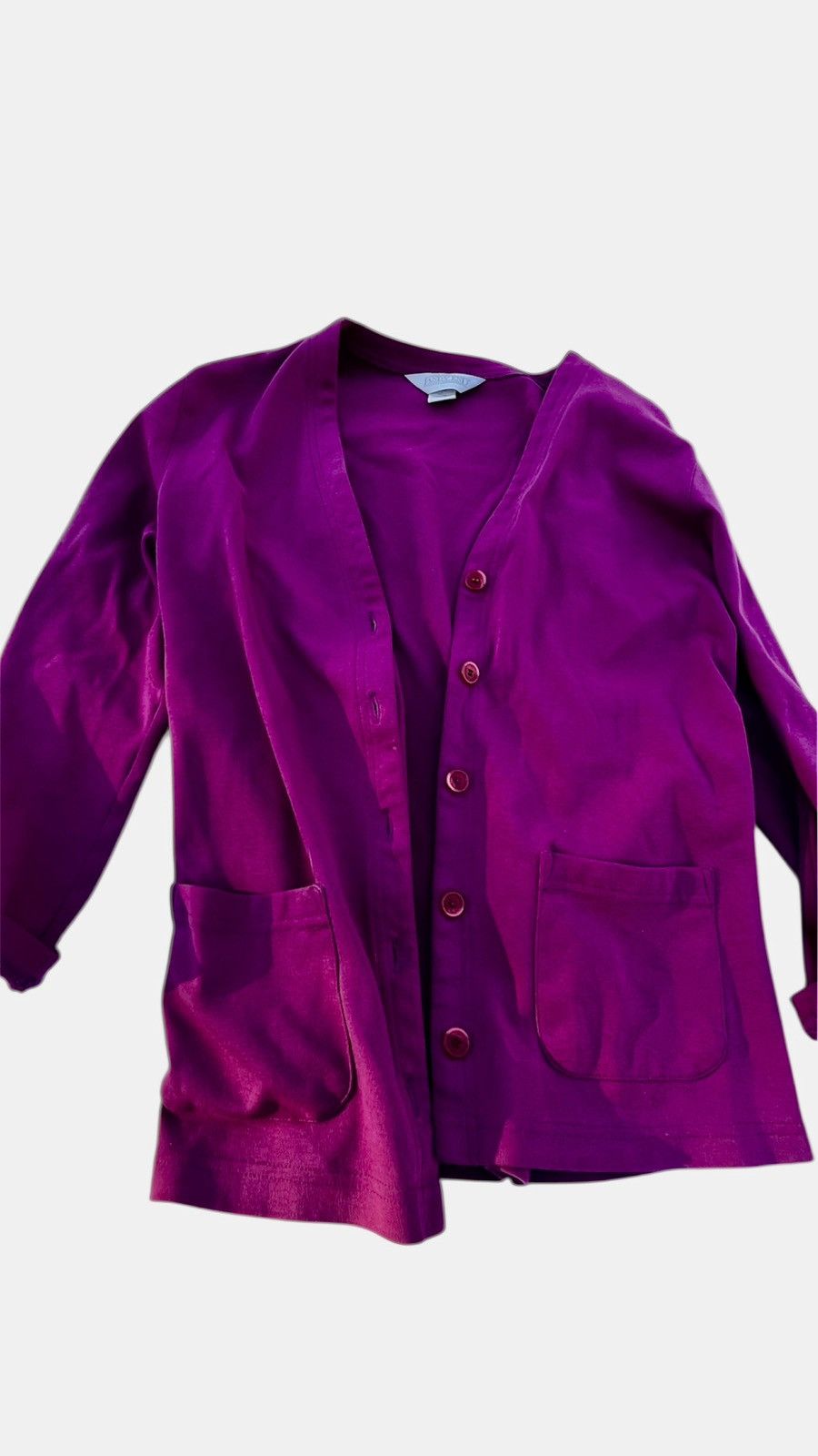 Lands' End Vintage Magenta Lands End Cardigan W Vintage TXS Splash Tee Size US M / EU 48-50 / 2 - 6 Thumbnail