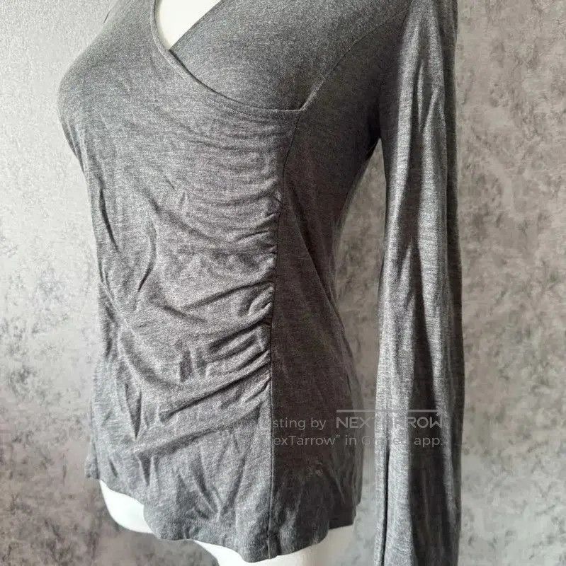 Burberry Burberry Long Sleeve Gray Cotton Blend Top. Size M / US 6-8 / IT 42-44 - 4 Thumbnail