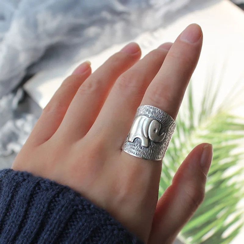 Japanese Brand × Jewelry × Vintage Elephant Wide Ring Size ONE SIZE - 5 Thumbnail