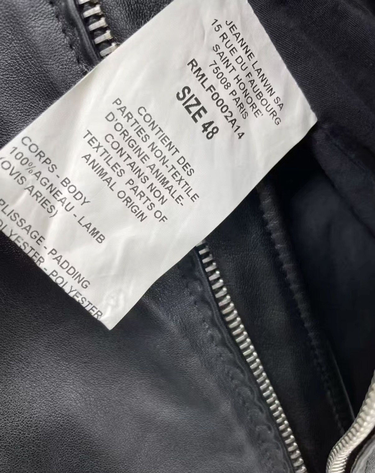 Lanvin LANVIN Genuine Sheepskin Leather Jacket J30 Size US M / EU 48-50 / 2 - 7 Thumbnail