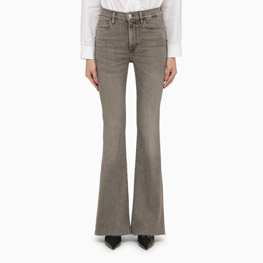 Frame o1d2blof0824 Denim Flared Jeans in Grey Size 30" / US 8 / IT 44 - 1 Thumbnail