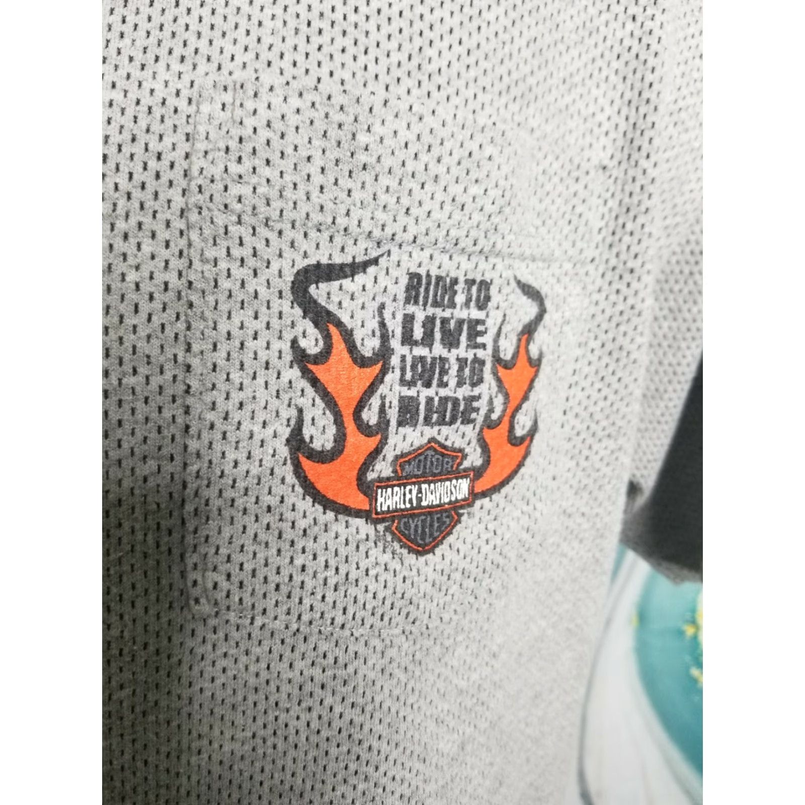 Harley Davidson VINTAGE Harley-Davidson T-Shirt Mens L Gray Pocket Holoubek 2000s Amarillo Texas Collection Patriotics Size US L / EU 52-54 / 3 - 3 Thumbnail