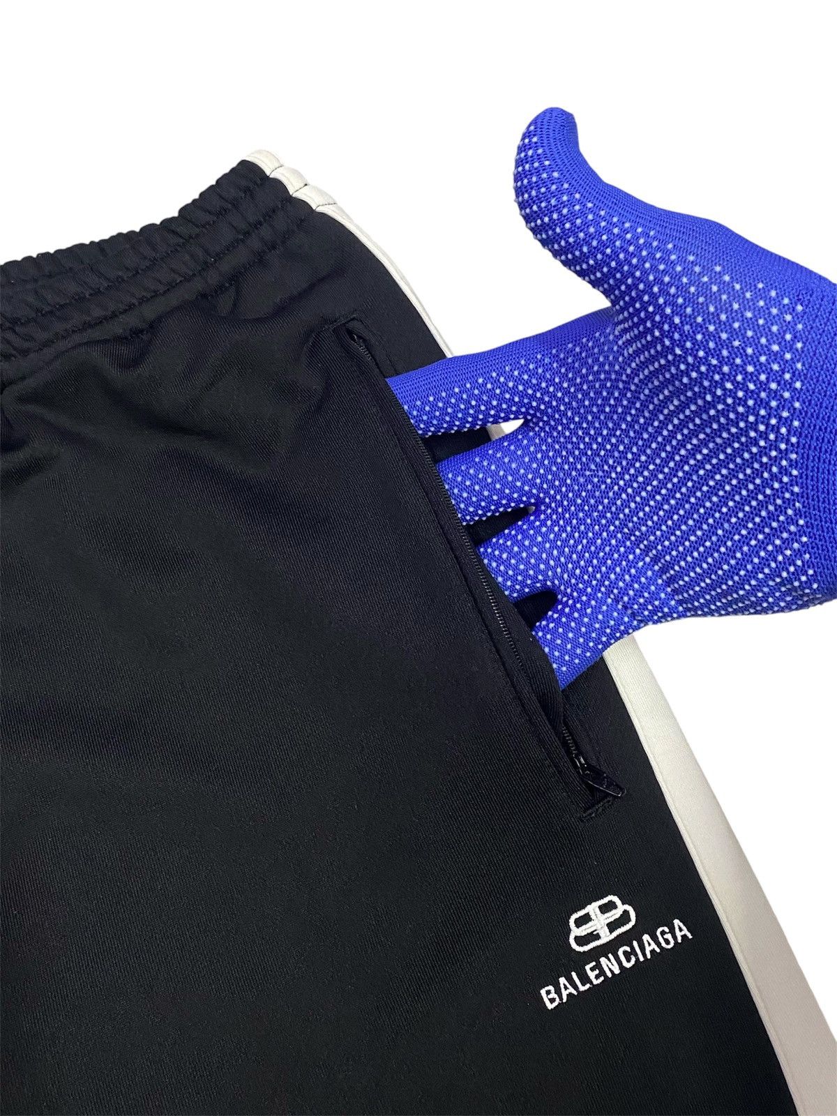 Balenciaga Balenciaga BB Embroidered Black Tracksuit Stretchable Pants Size US 33 - 9 Thumbnail