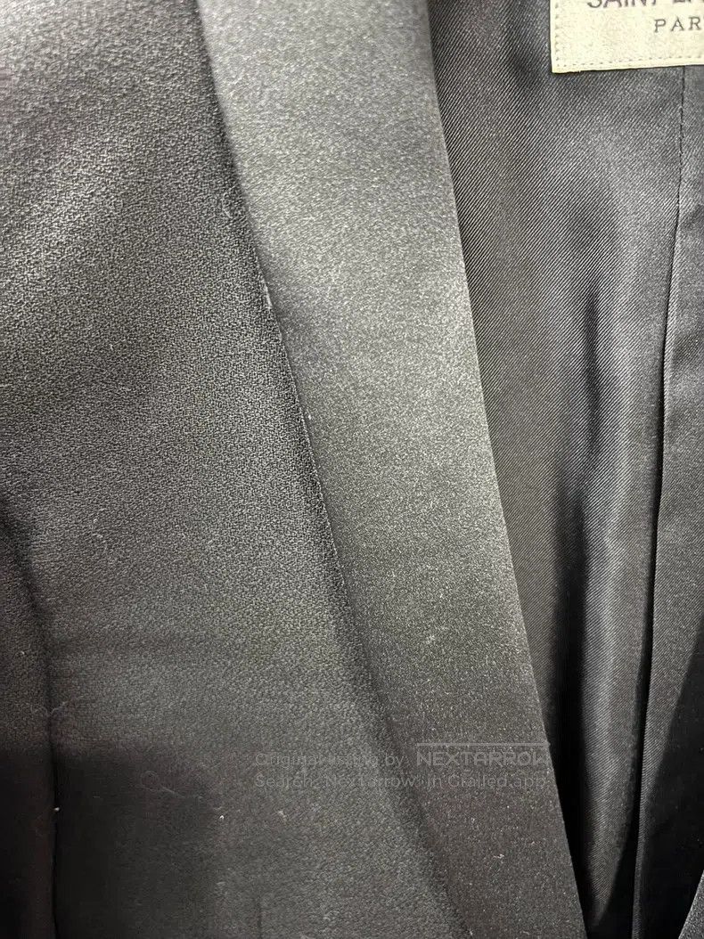 Saint Laurent Paris Saint Laurent Paris Black Notched Lapel Suit Size XS / US 0-2 / IT 36-38 - 3 Thumbnail
