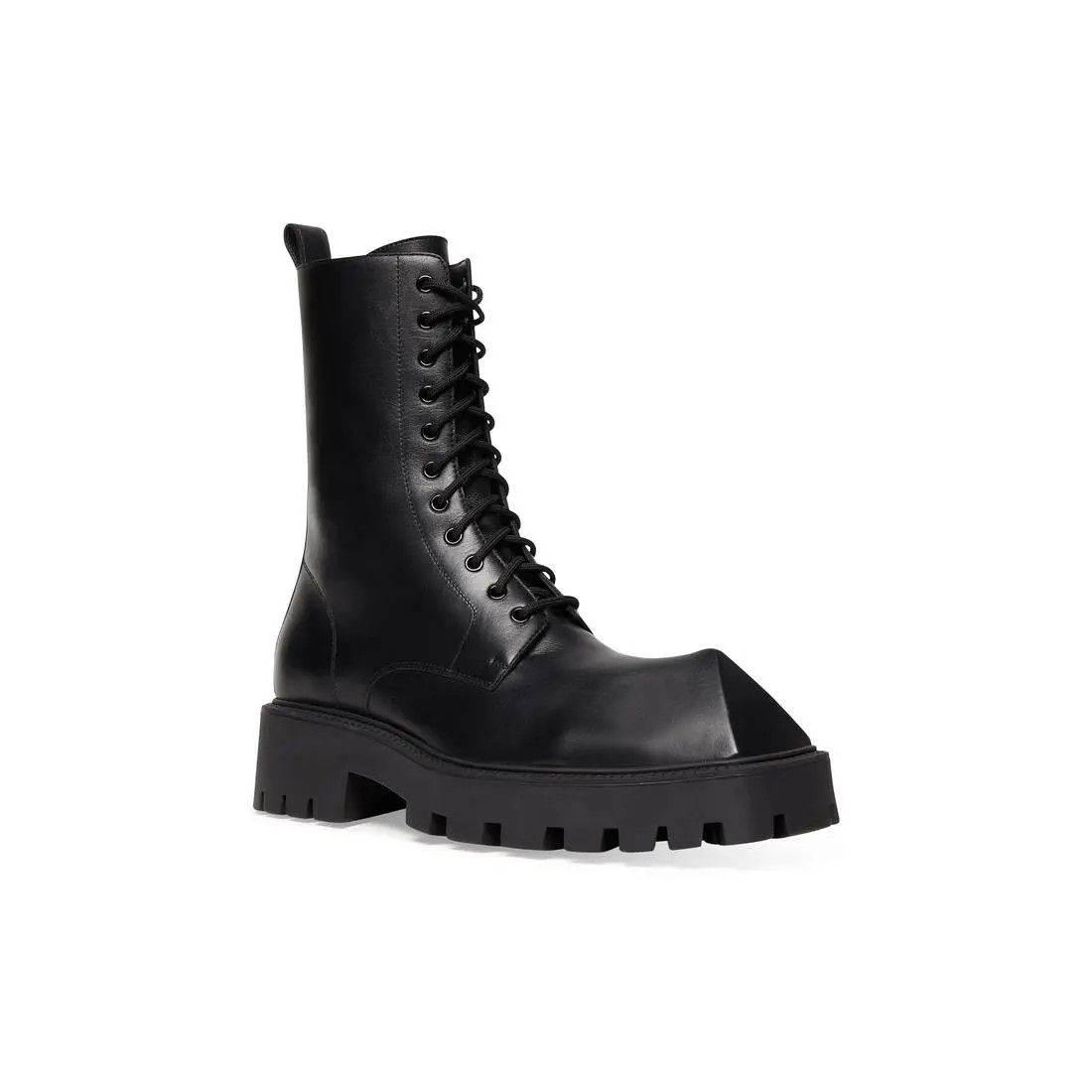 Balenciaga o1w1db11225 Rhino Lace-Up Boots in Black Size US 7 / EU 40 - 2 Thumbnail