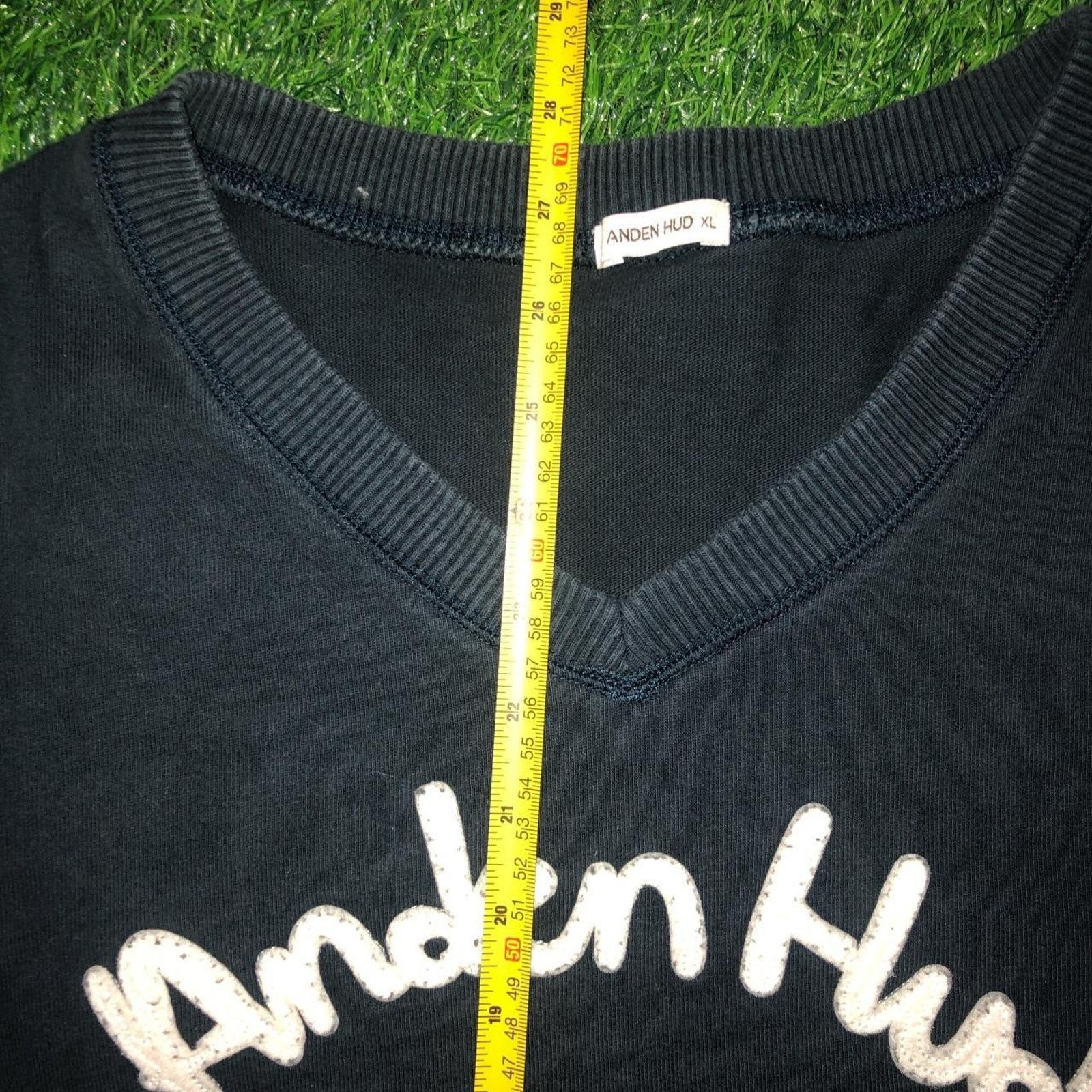 Other Navy Anden Hud Daytona Beach Embroidered Long Sleeve V-Neck Size XL / US 12-14 / IT 48-50 - 4 Thumbnail