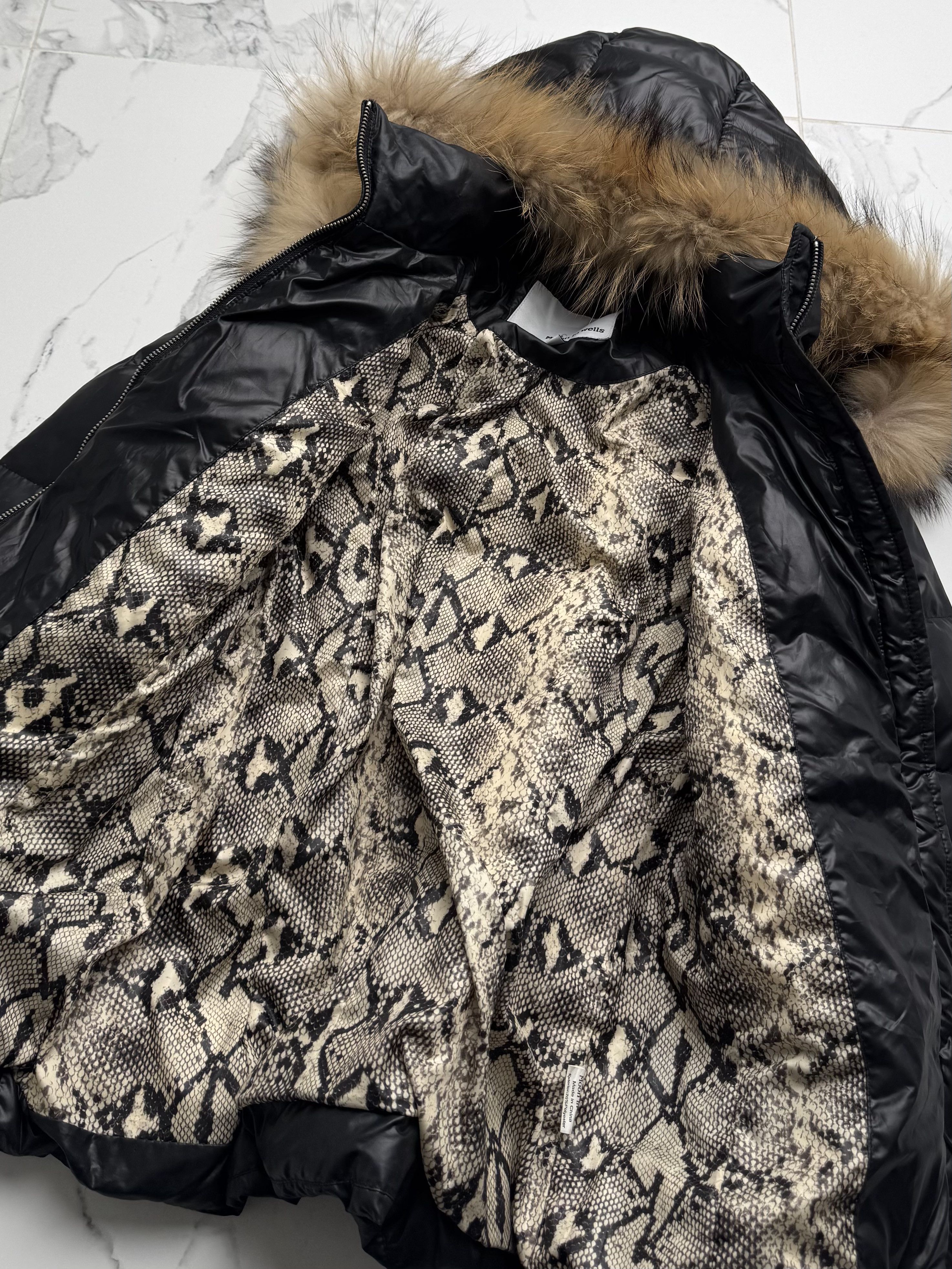 Vintage Y2K Puffer Jacket Women Hooded Quilted Coat Fur Trim Fitted Size S / US 4 / IT 40 - 8 Thumbnail