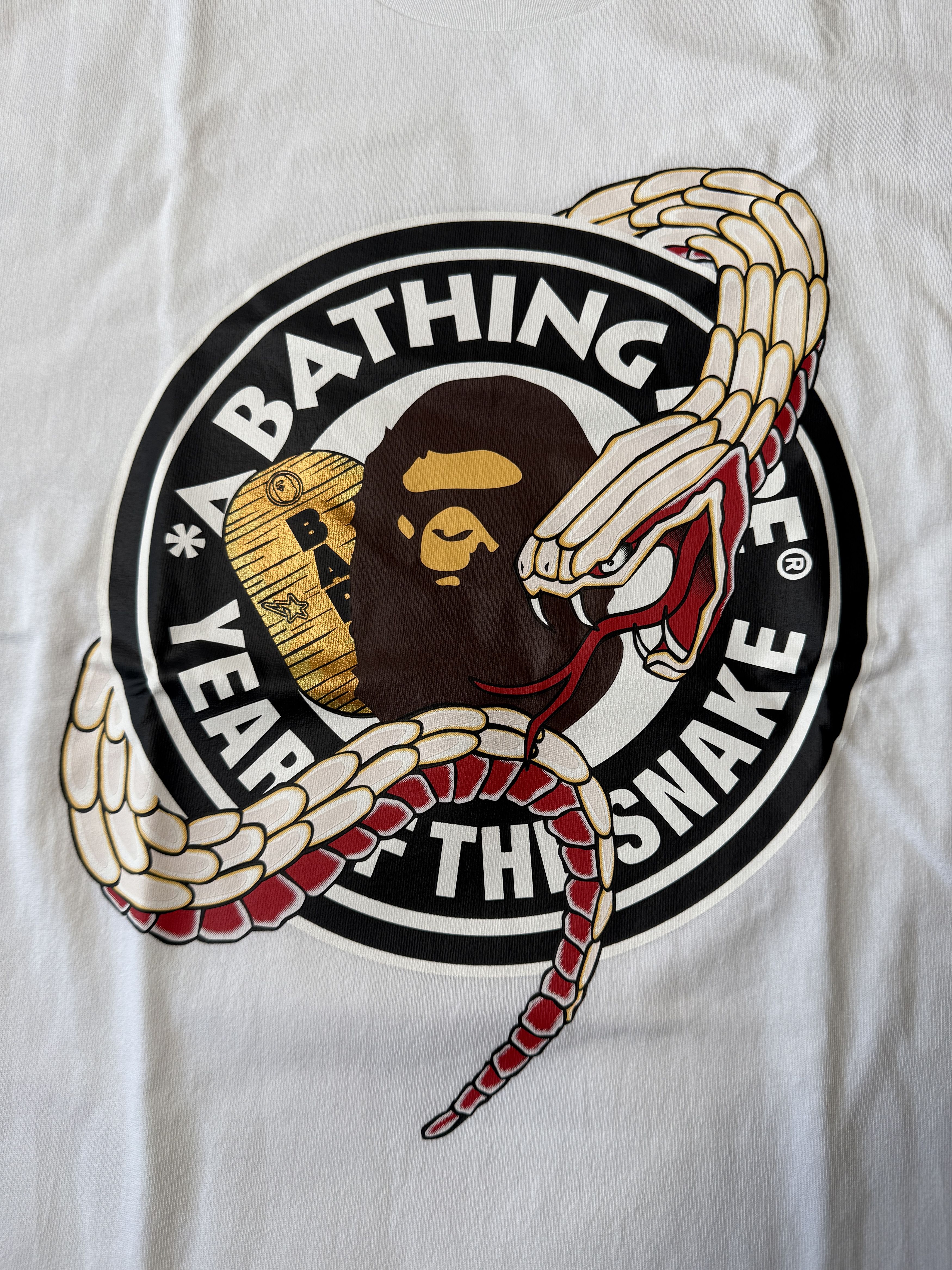 Bape BAPE YEAR OF THE SNAKE TEE Size US XL / EU 56 / 4 - 3 Thumbnail