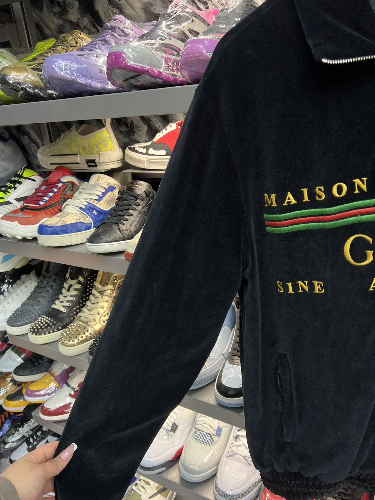 Gucci Gucci Velour Black Sweatsuit Set Size US M / EU 48-50 / 2 - 4 Thumbnail
