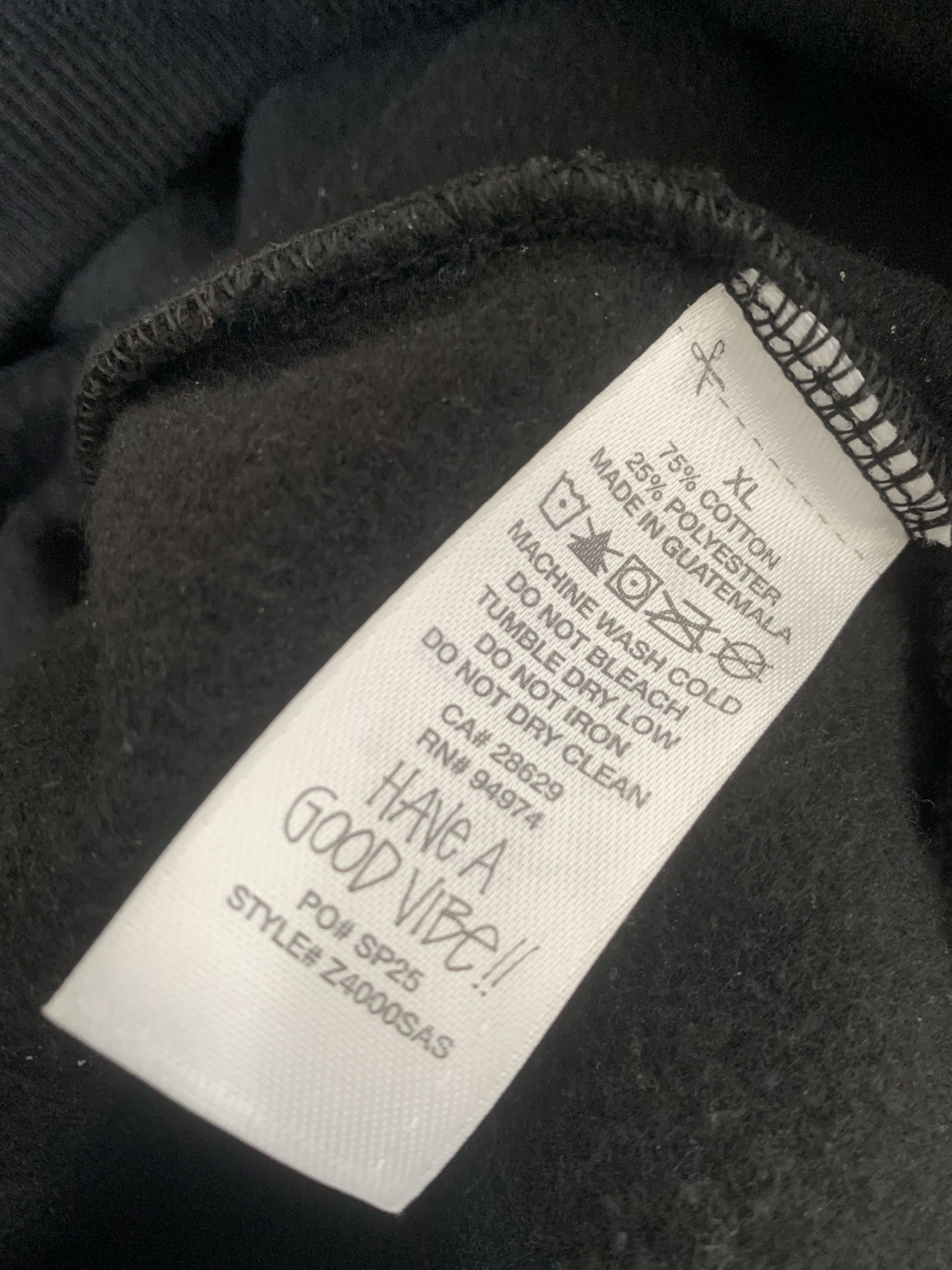 Stussy Stussy stock Biarritz Hood Black - Size XL Size US XL / EU 56 / 4 - 7 Thumbnail